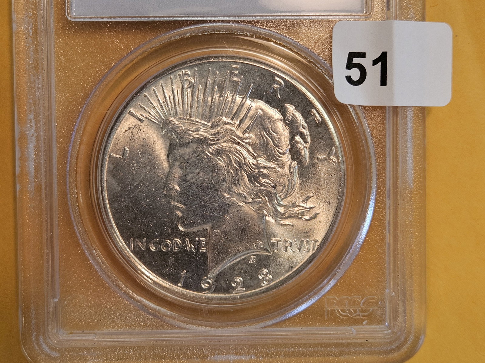 ** KEY DATE ** PCGS 1928 Peace Silver Dollar in Mint State 62: Nice looking KEY DATE Coin! Possibly get an upgrade? 