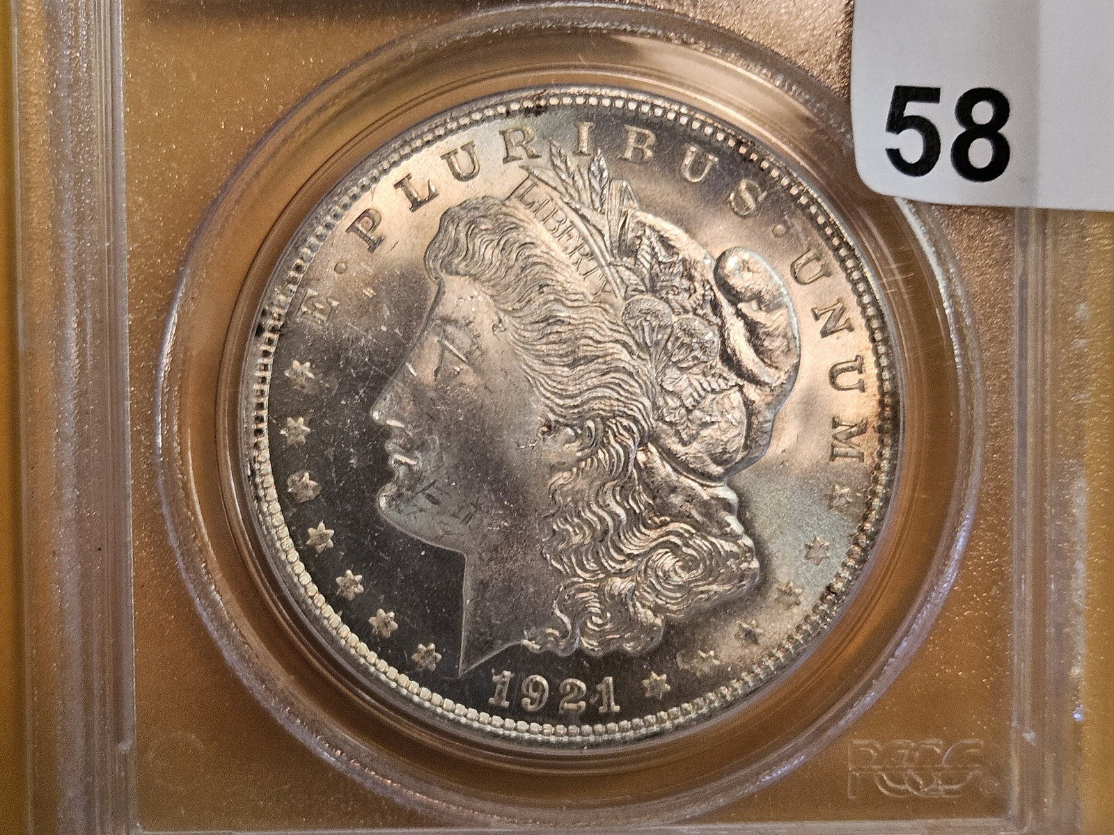 PCGS 1921 Morgan Dollar in Mint State 64 (1 of 4)