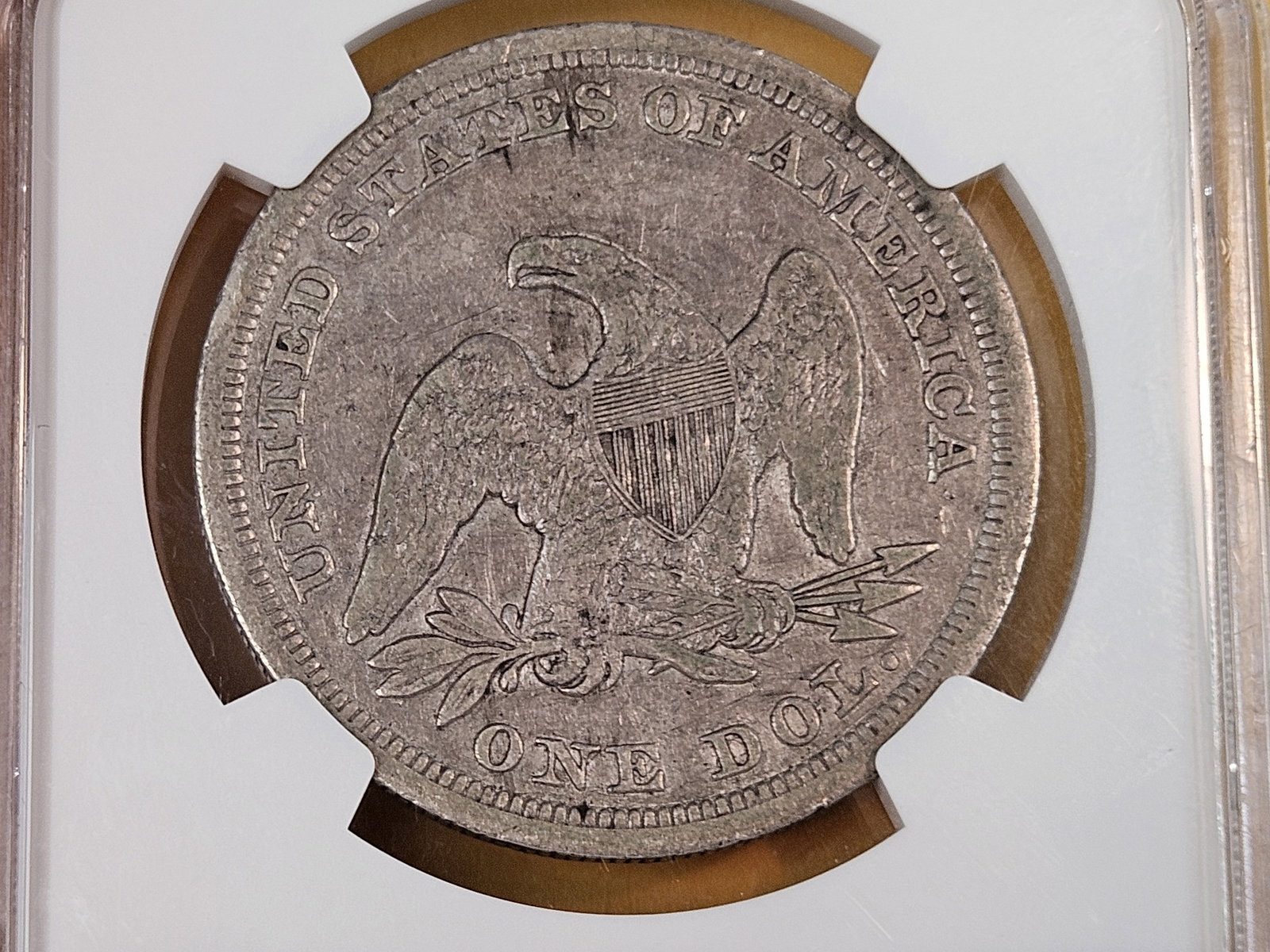 * NGC 1847 Seated Liberty Silver Dollar in Fine - 12 - 5