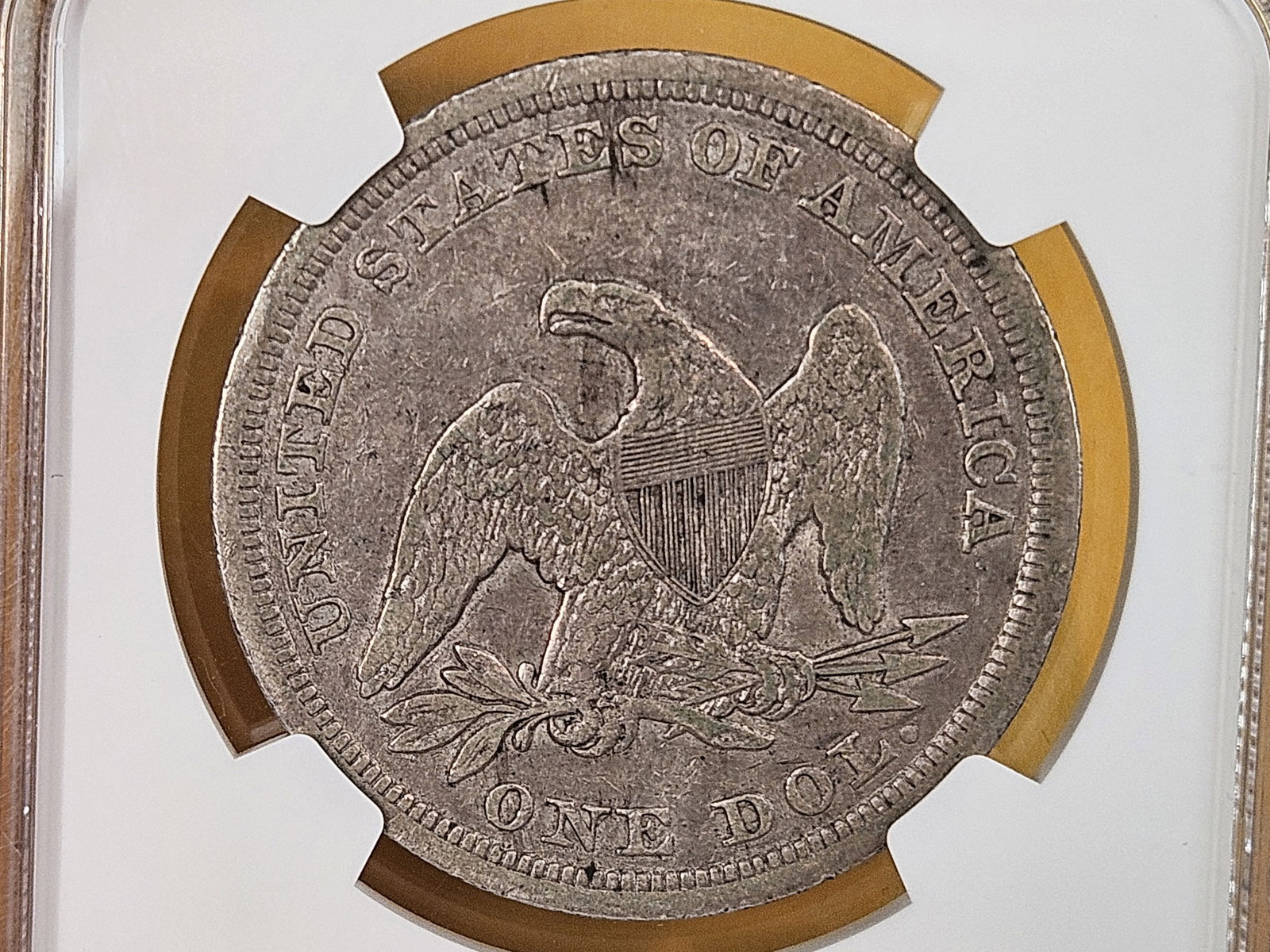 * NGC 1847 Seated Liberty Silver Dollar in Fine - 12 - 6