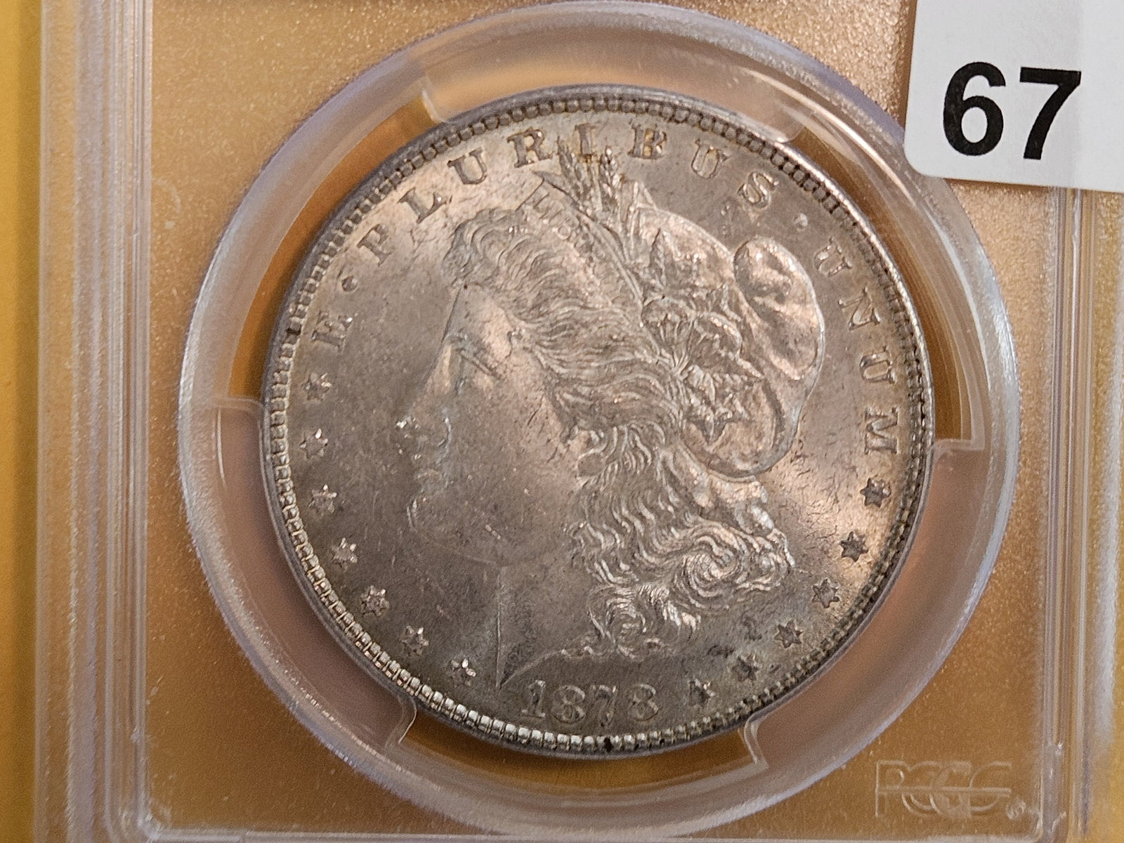 Key Variety! PCGS 1878 7/8 TF Strong Morgan Dollar in Mint State 62 (1 of 8)