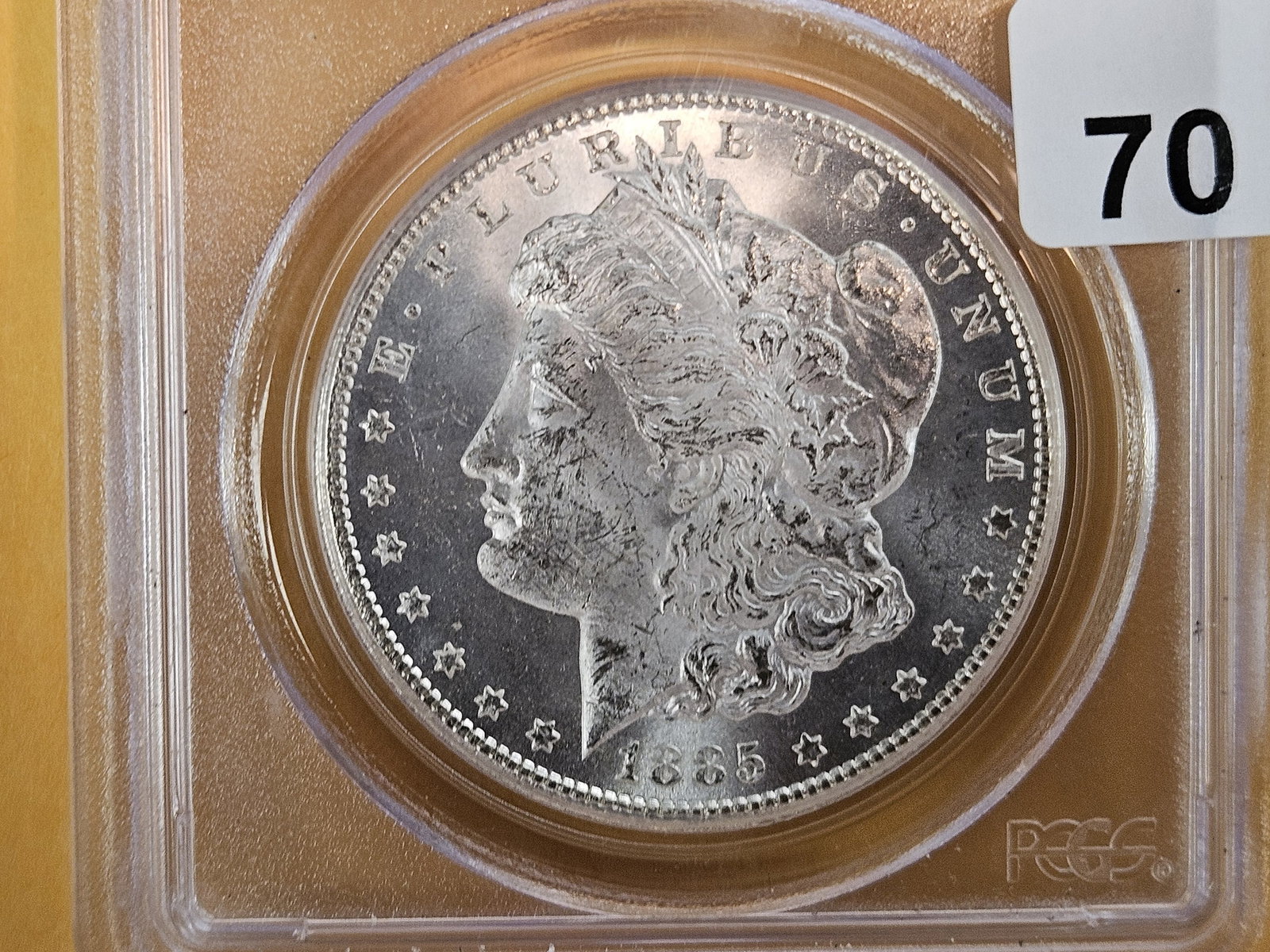 ** KEY DATE ** PCGS 1885-CC Morgan Dollar in Mint State 63 (1 of 7)