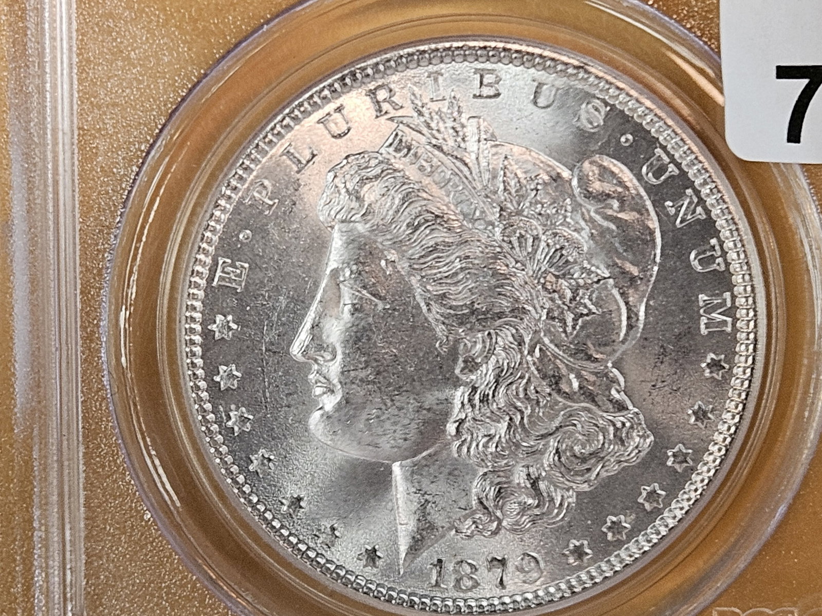PCGS 1879 Morgan Dollar in Mint State 63 (1 of 4)