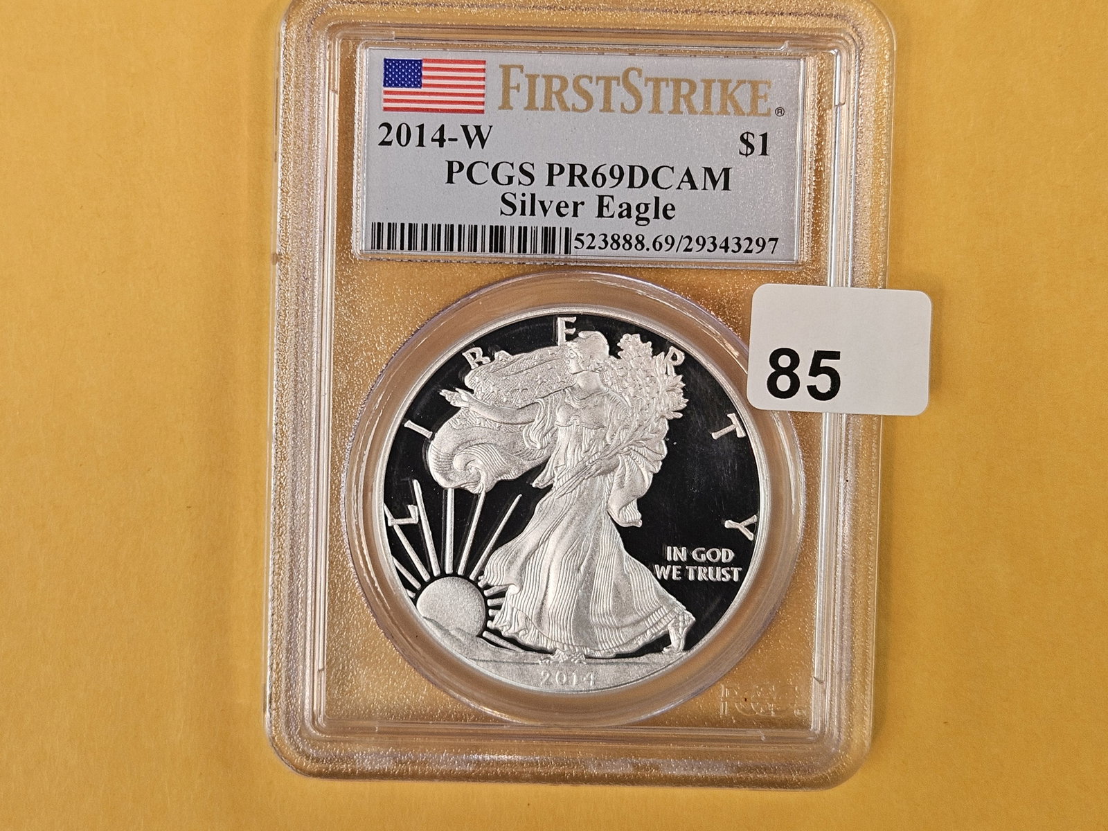 PCGS 2014-W American Silver Eagle in Proof 69 Deep Cameo (1 of 2)
