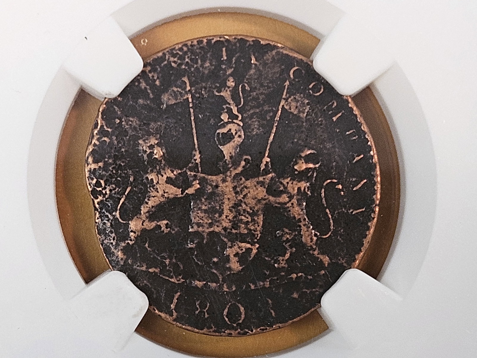NGC 1808 East India Company 10 cash (1 of 4)