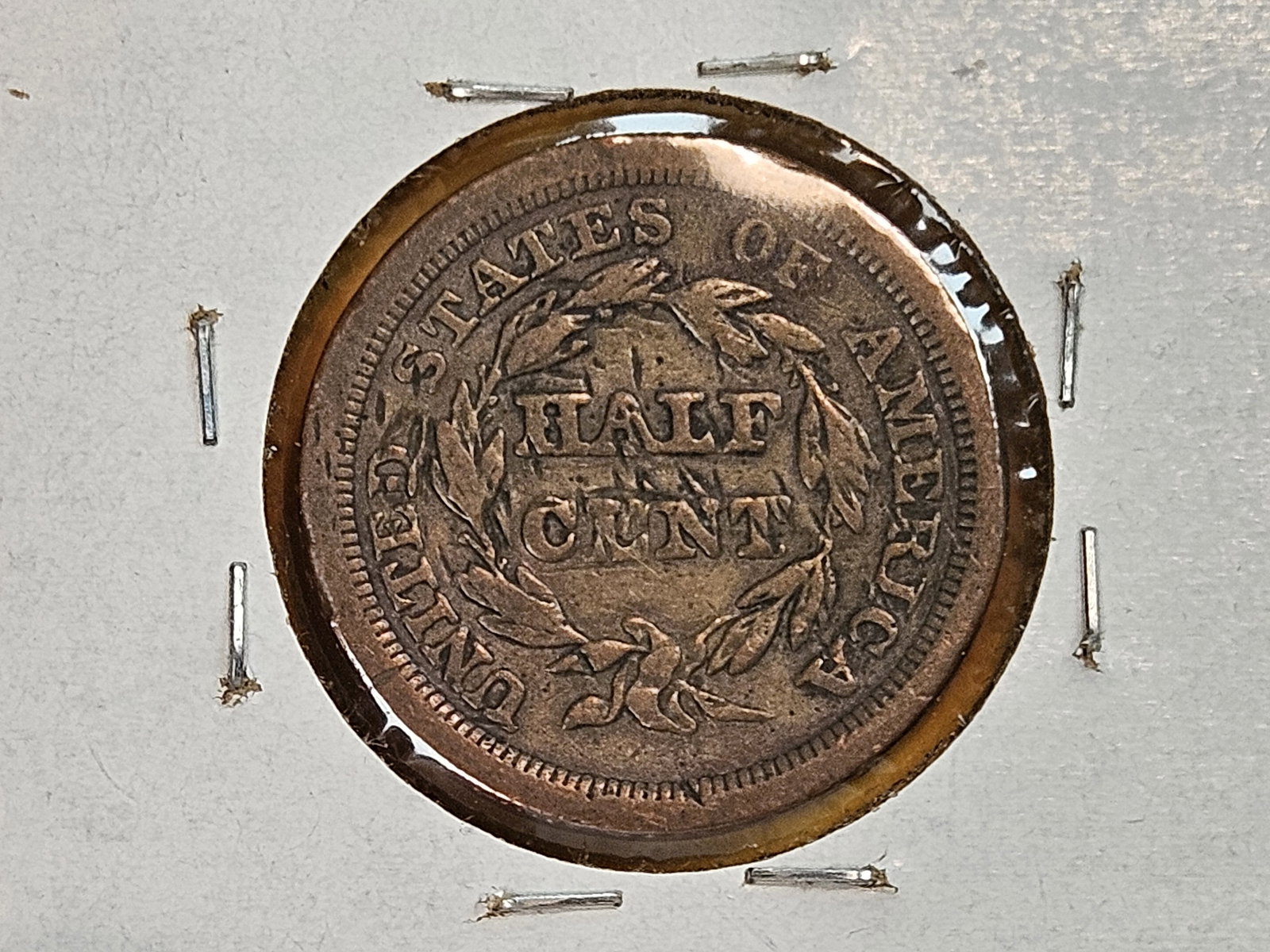 1854 Braided Hair Half-Cent - 3