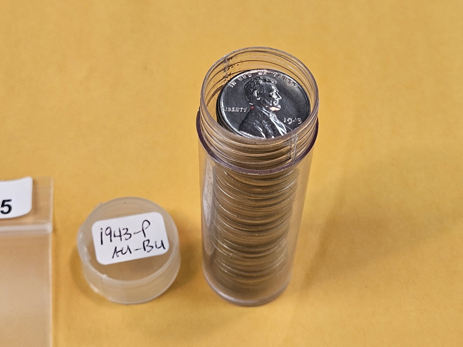 Brilliant Roll of 1943-P Steel Wheat cents - 3