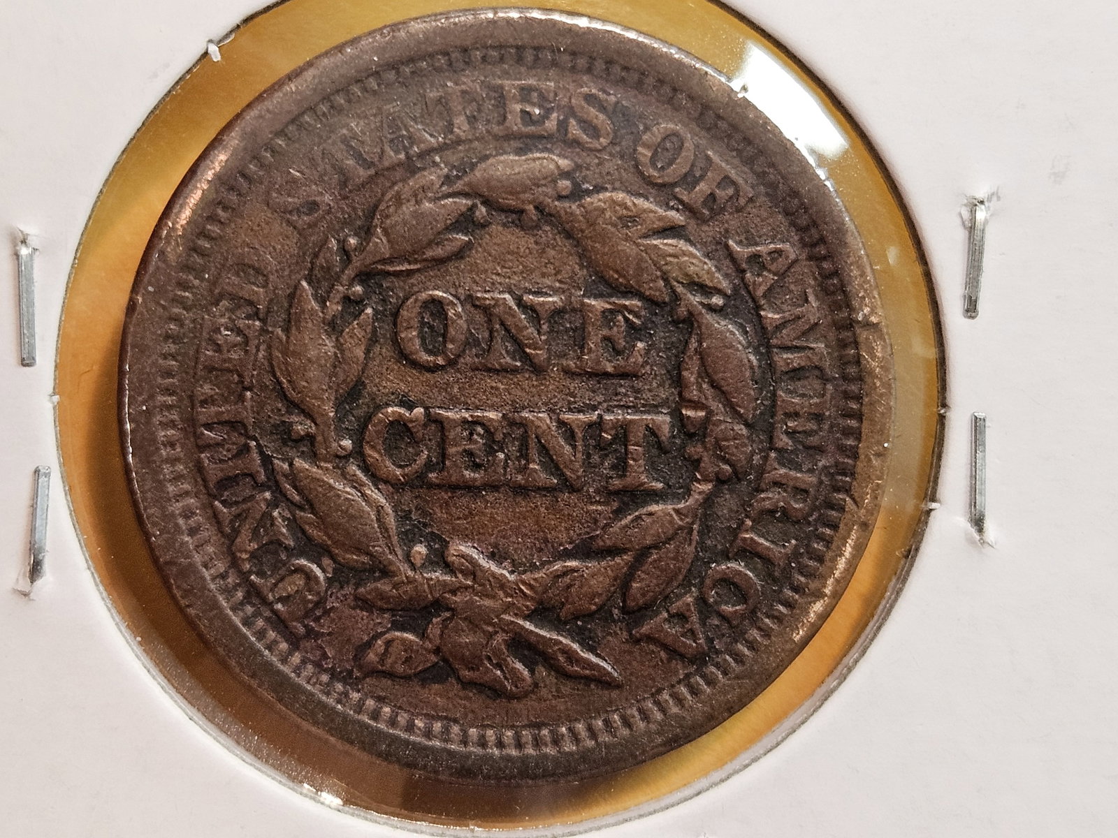 1857 Braided Hair and 1822 Coronet Head Large Cents - 3
