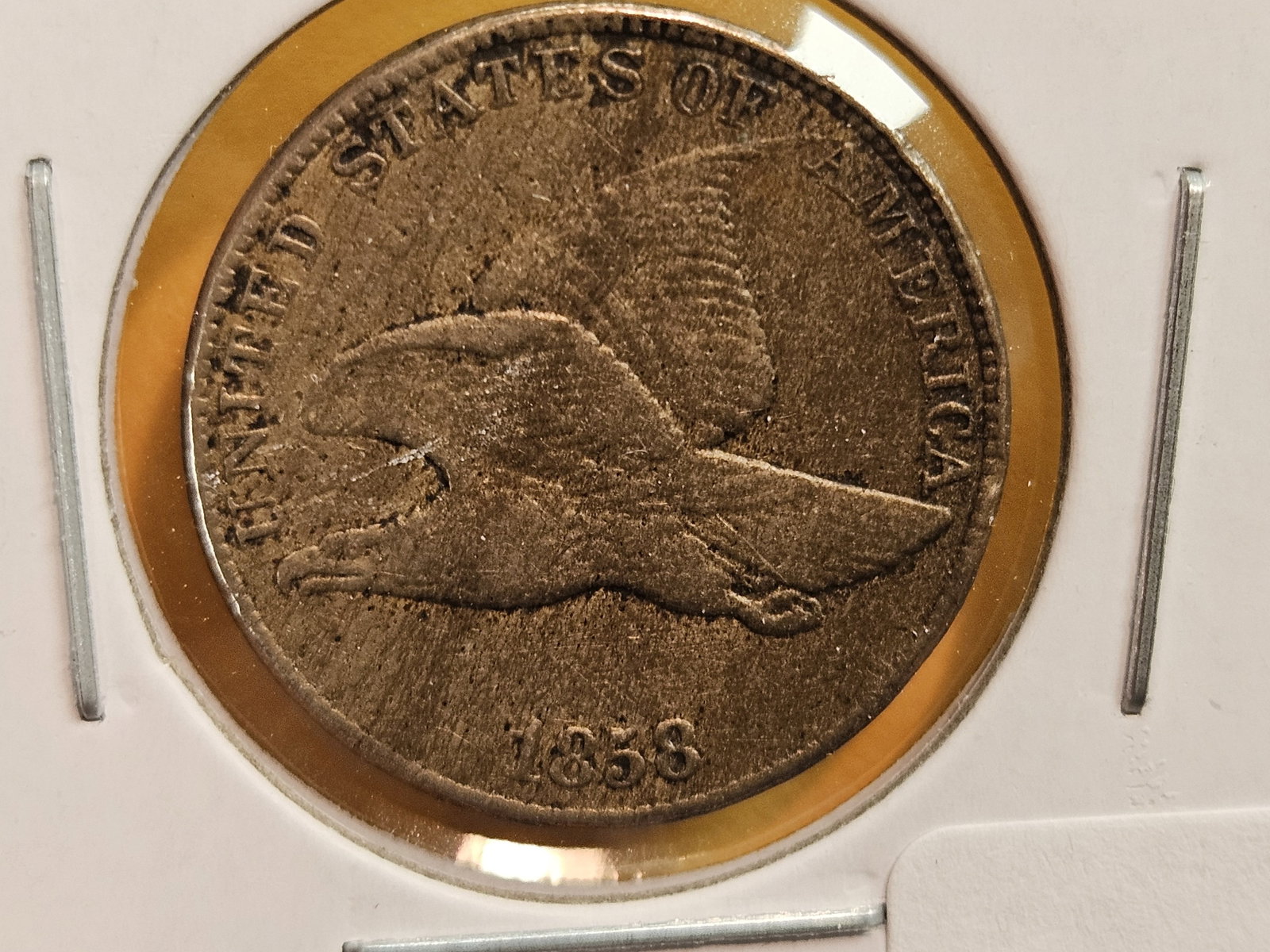 1858 Flying Eagle Cent - 3