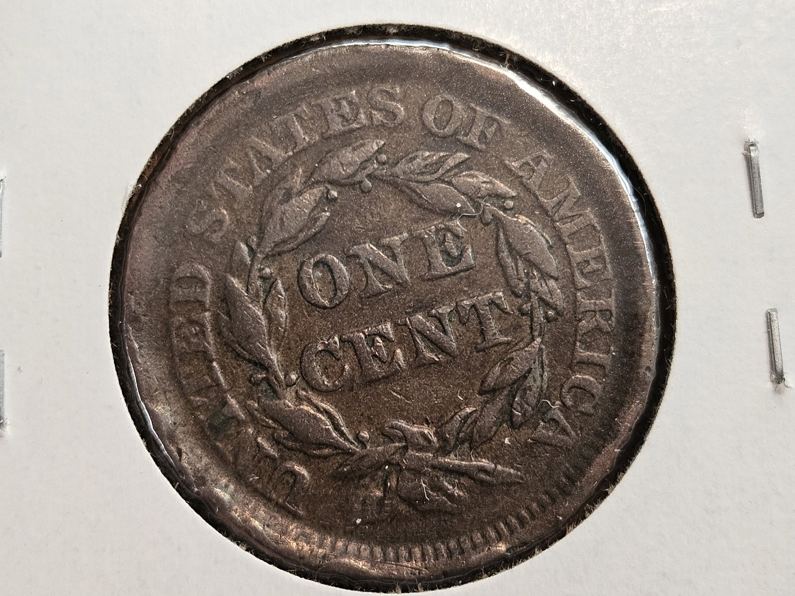 1853 and 1854 Braided hair large Cents - 3
