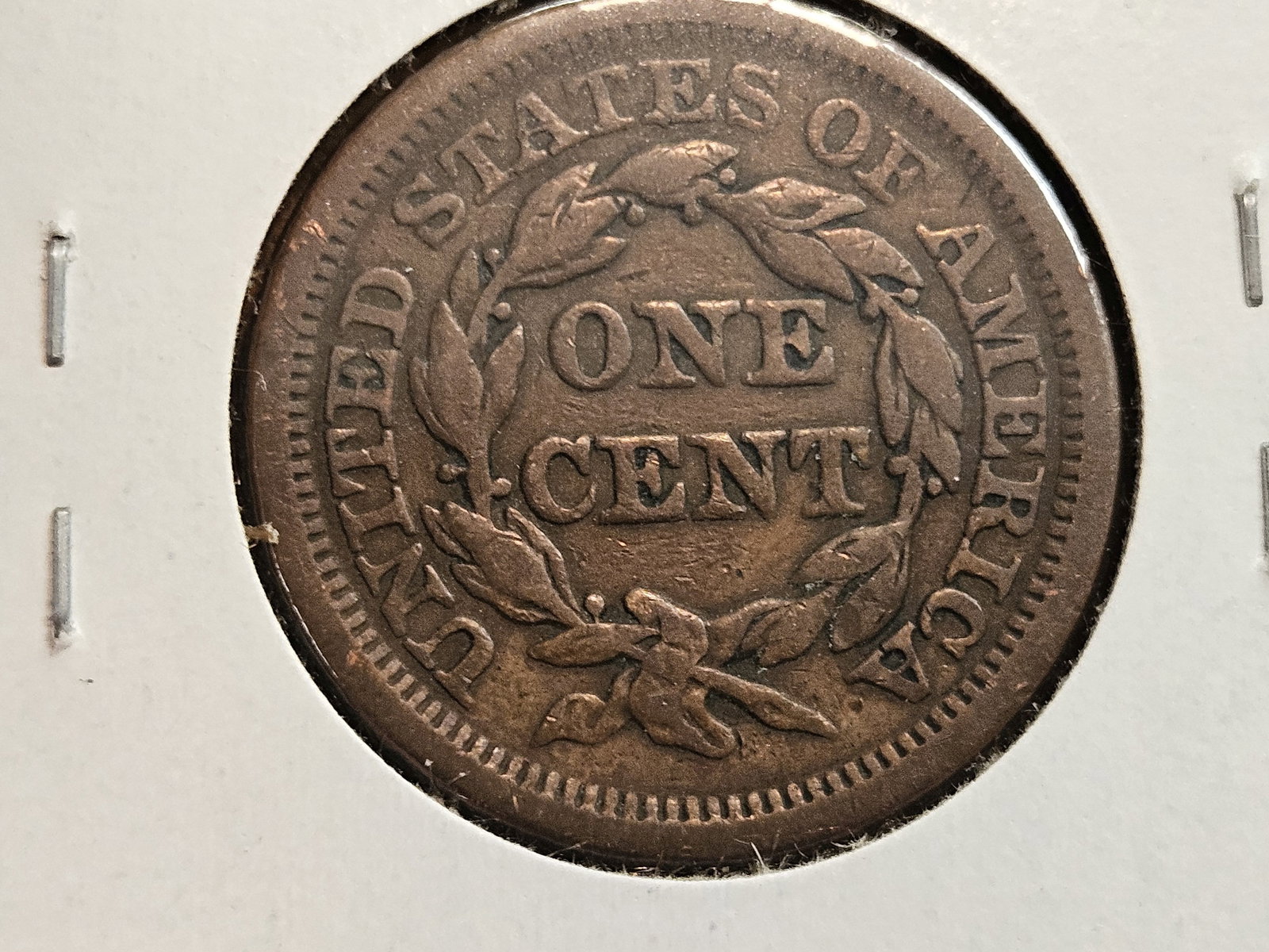 1853 and 1854 Braided hair large Cents - 5