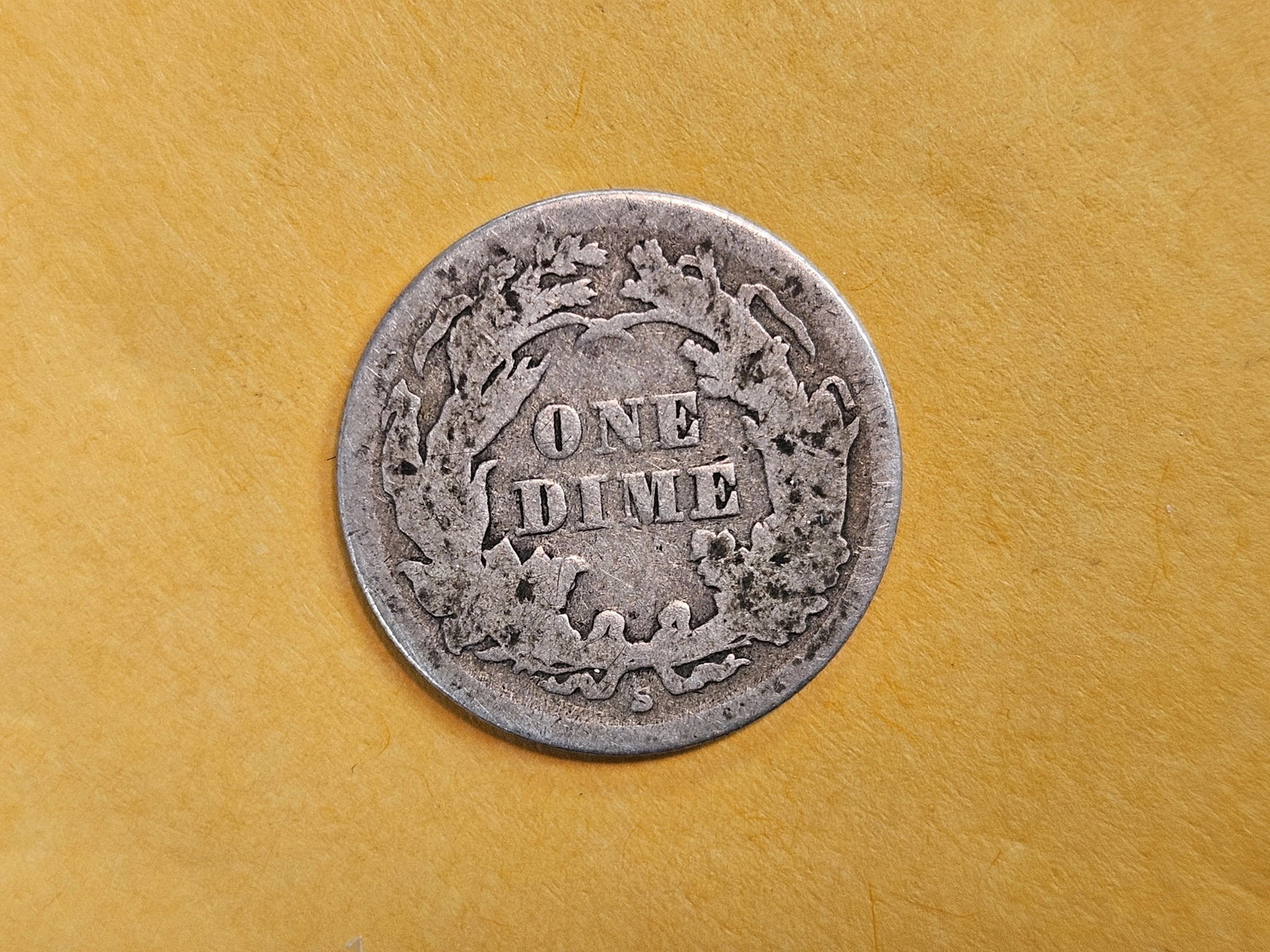 * Key Date * 1864-S Seated Liberty silver Dime - 5