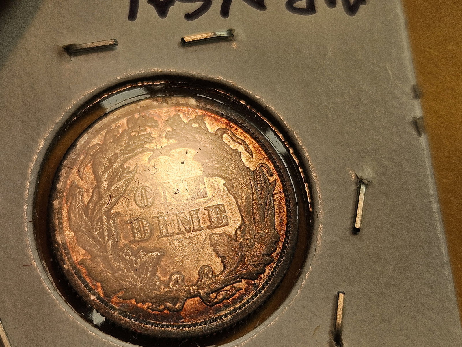 1873 With Arrows Seated Liberty silver Dime - 8