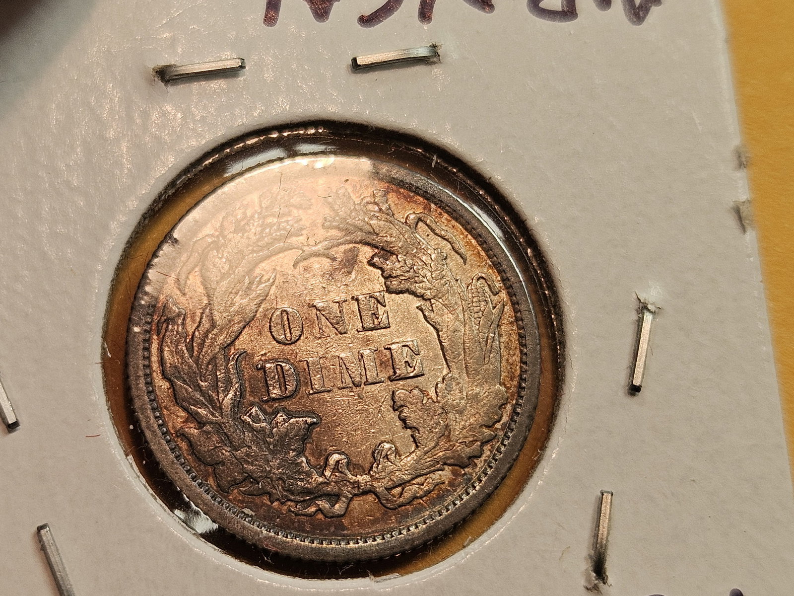 1873 With Arrows Seated Liberty silver Dime - 9