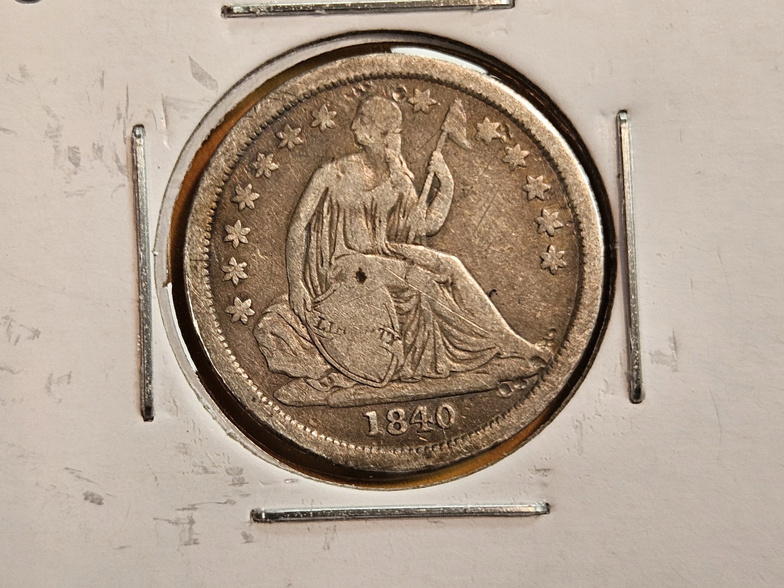 Two earlier date Seated Liberty silver Dimes - 2