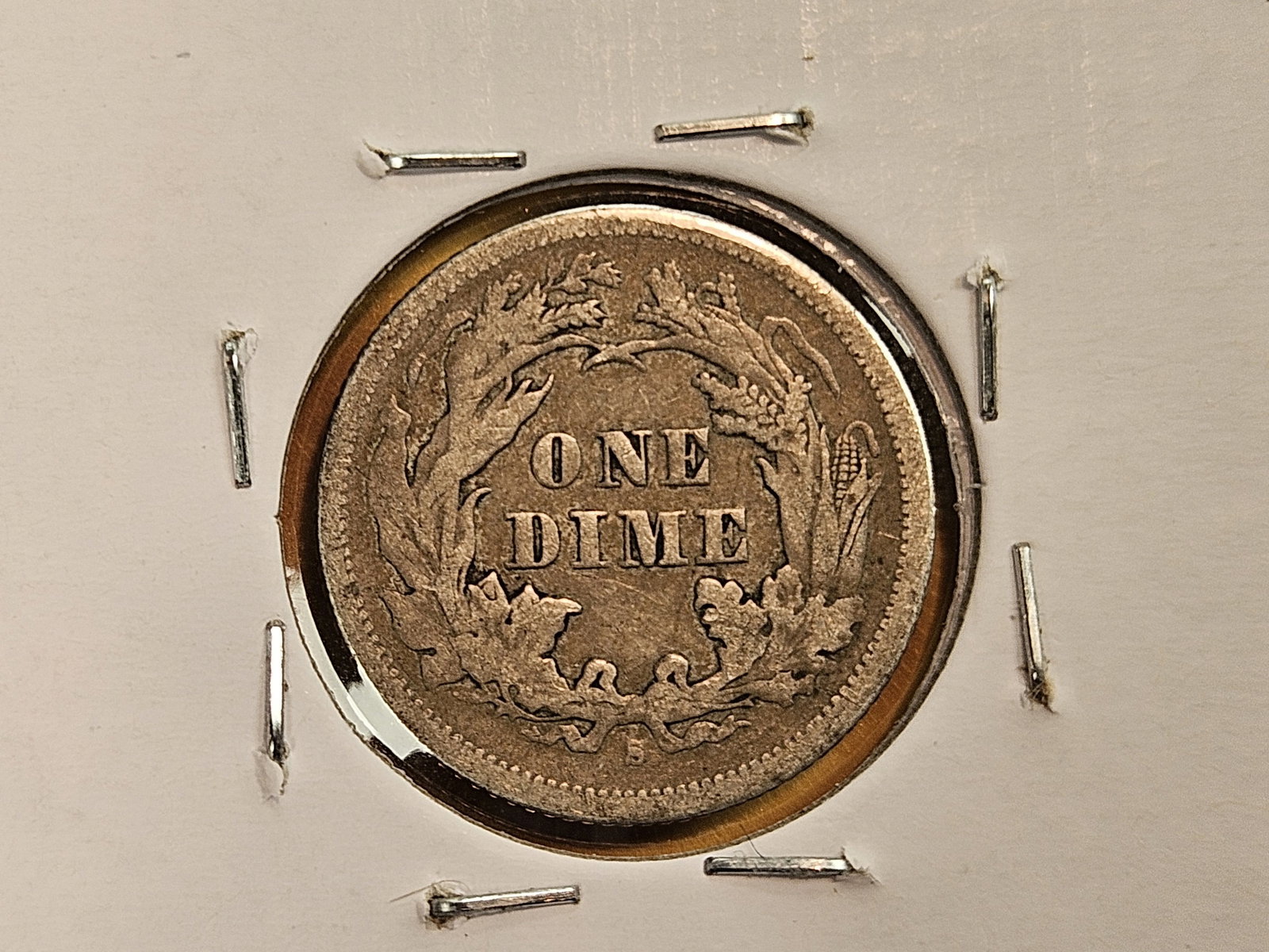Three mixed Seated Liberty silver Dimes - 7