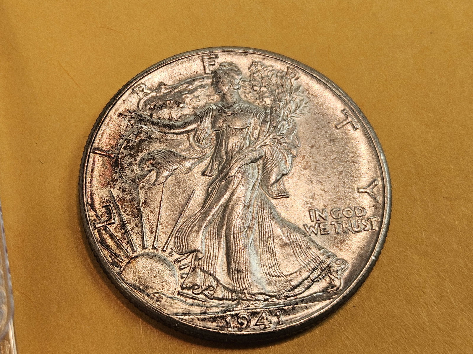 Very Choice Brilliant Uncirculated 1941 Walking Liberty silver Half Dollar - 3