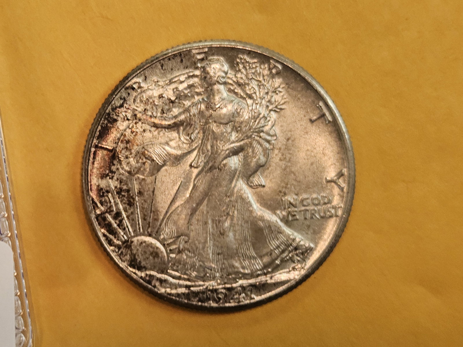 Very Choice Brilliant Uncirculated 1941 Walking Liberty silver Half Dollar - 4