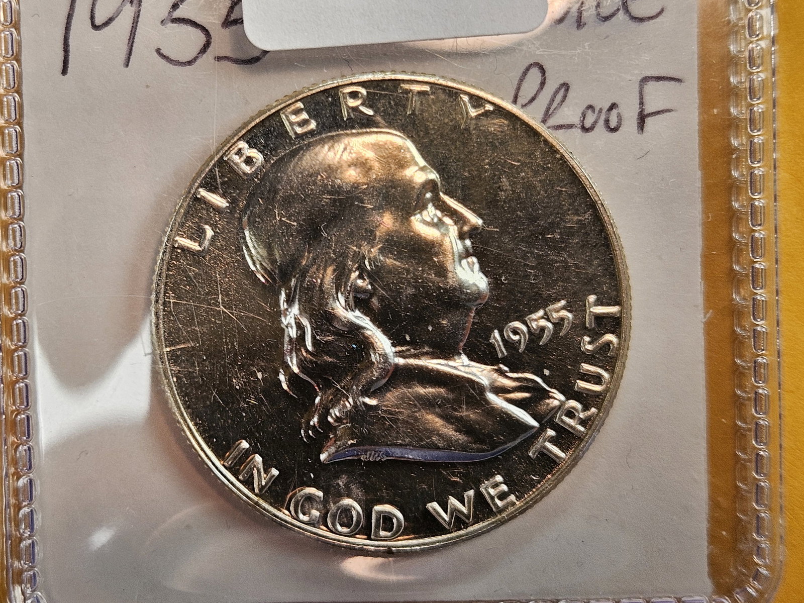Choice Proof 1955 Franklin Silver Half Dollar: Purty! 