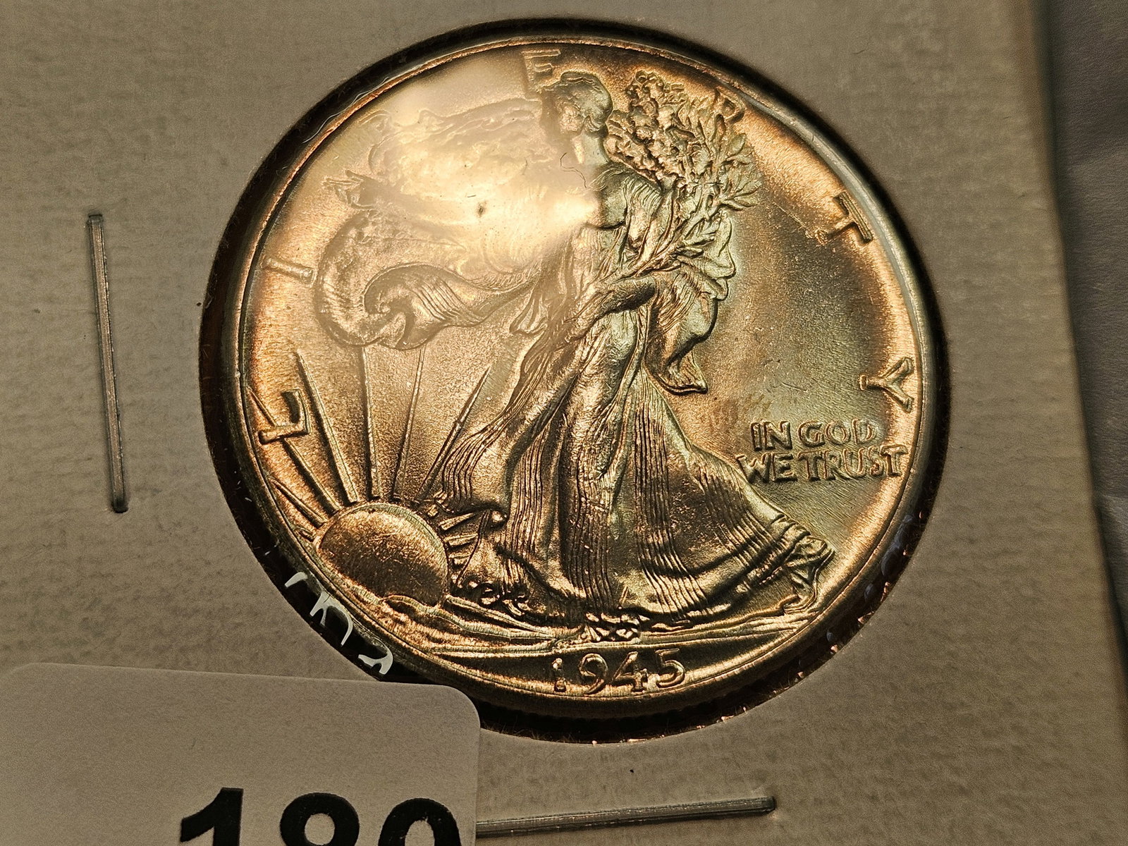1945 Walking Liberty silver Half Dollar in Mint State 64 - 2