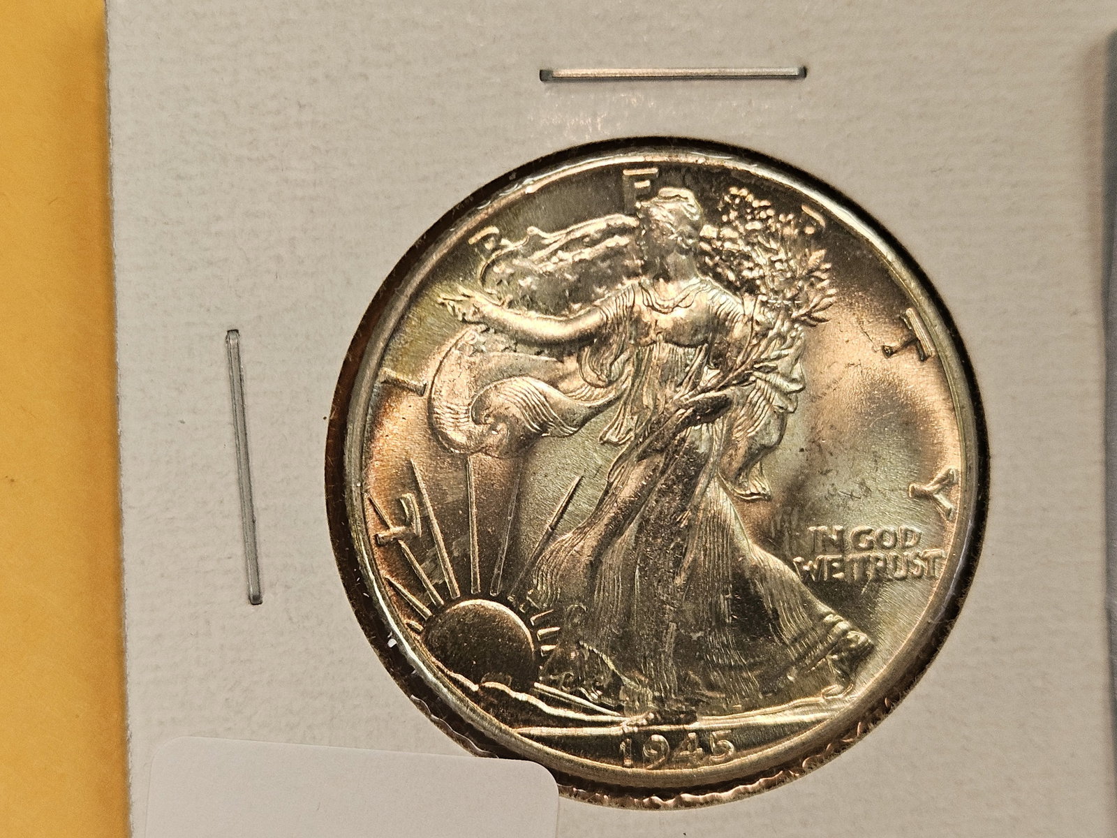 1945 Walking Liberty silver Half Dollar in Mint State 64 - 4