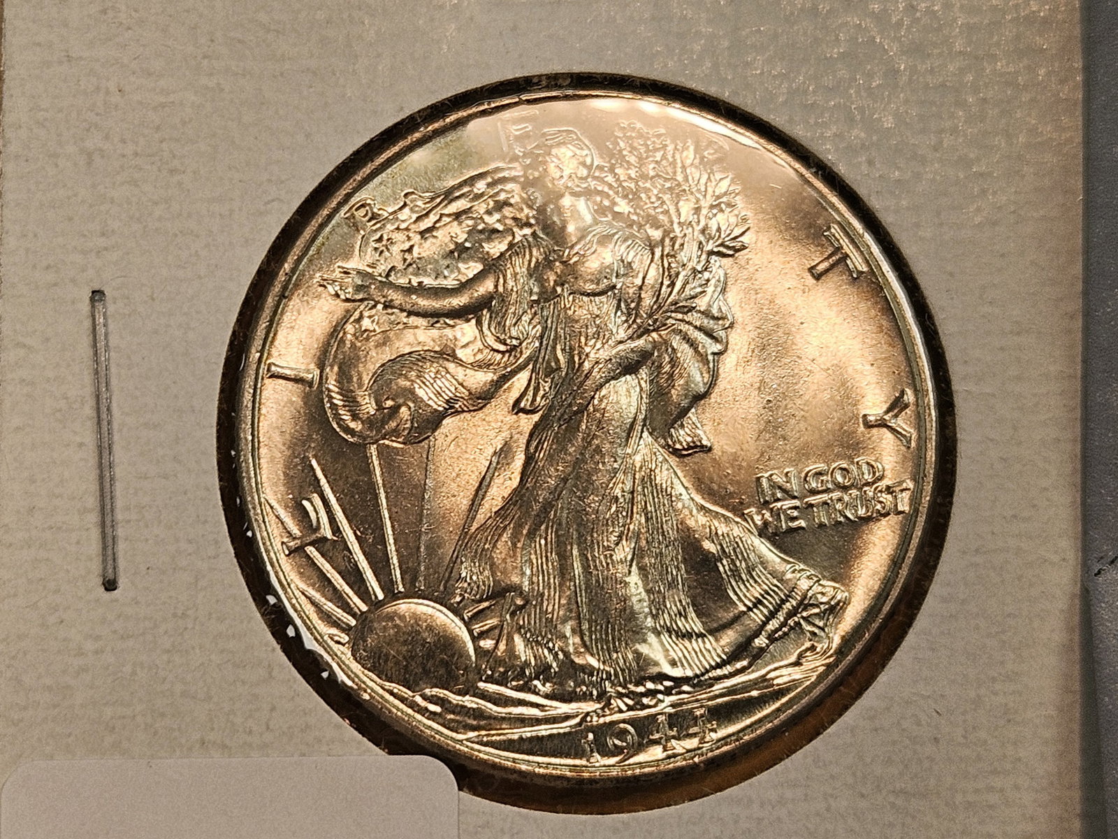 1944 Walking Liberty silver Half Dollar in Mint State 64 - 2