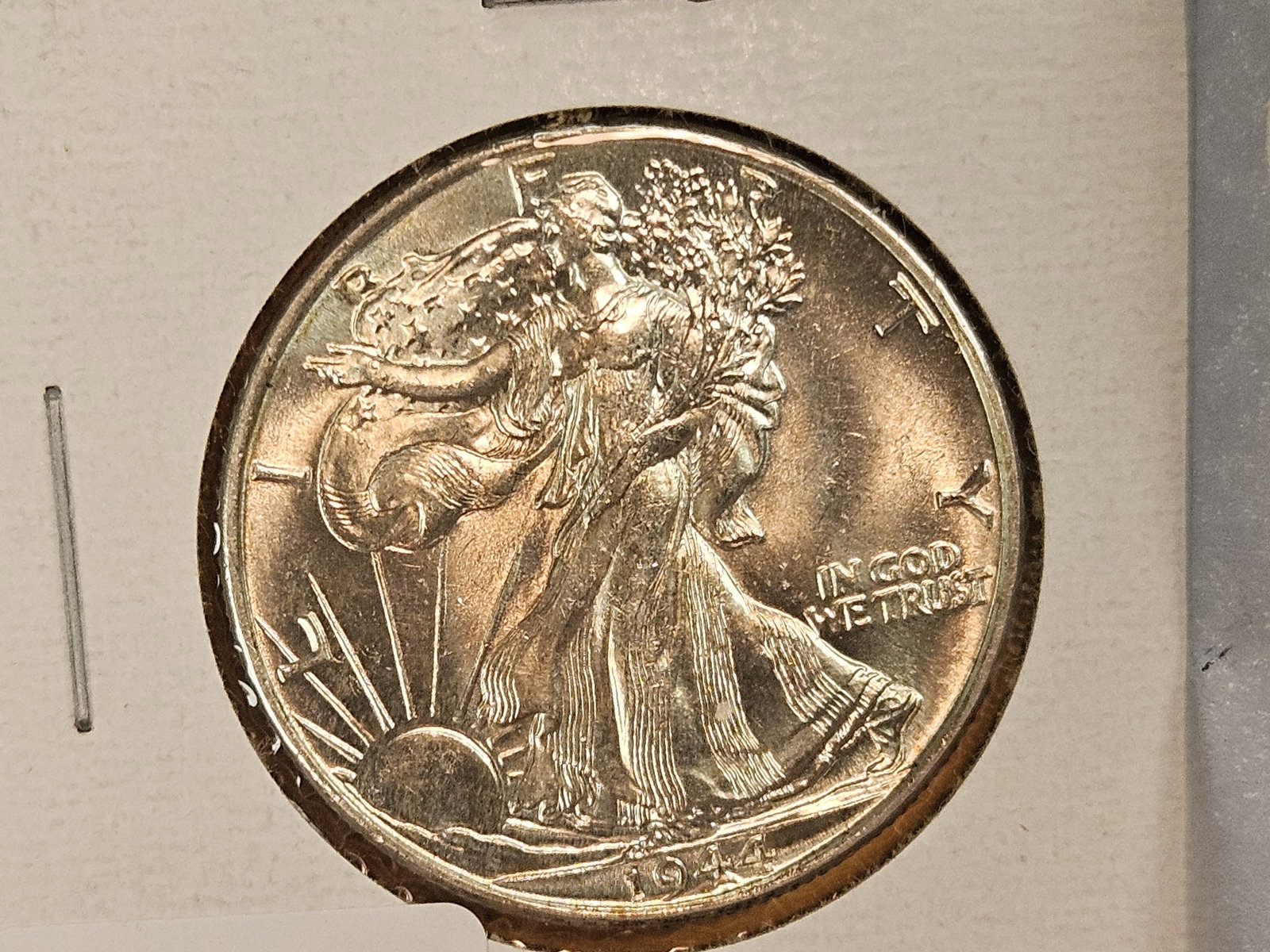 1944 Walking Liberty silver Half Dollar in Mint State 64 - 3