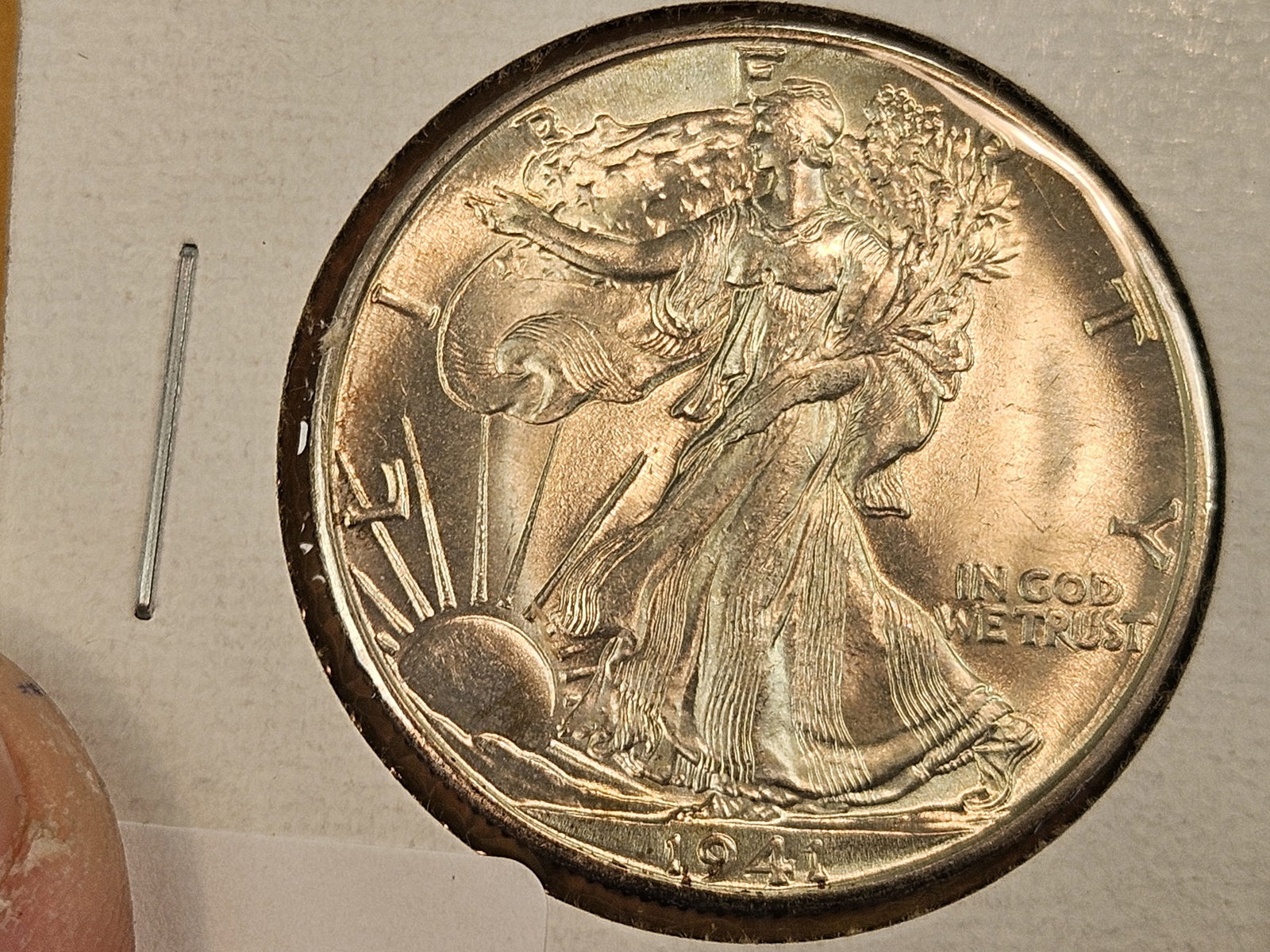 1941-D Walking Liberty silver Half Dollar in Mint State 64 - 2