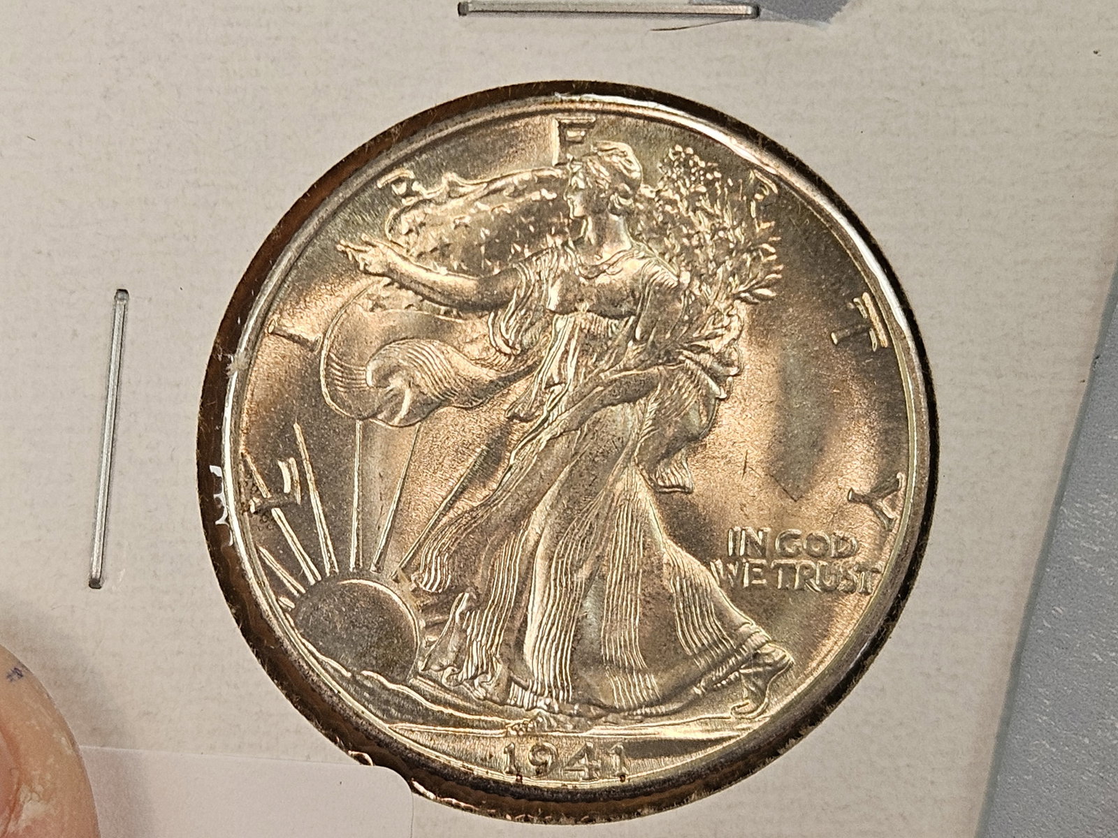 1941-D Walking Liberty silver Half Dollar in Mint State 64 - 3