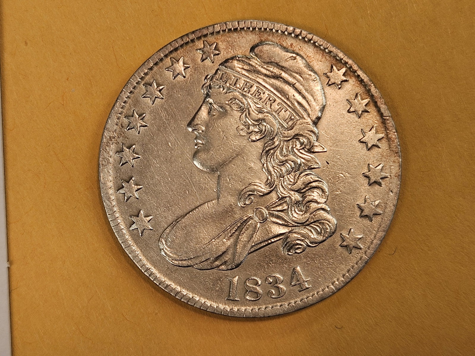 1834 Capped Bust Half Dollar in Extra Fine plus (1 of 9)