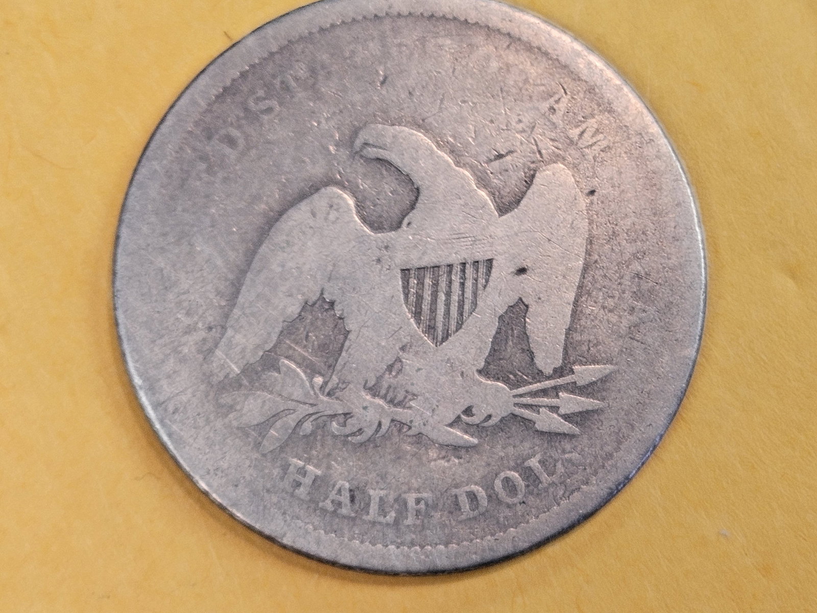 1840 Seated Liberty silver half dollar - 2