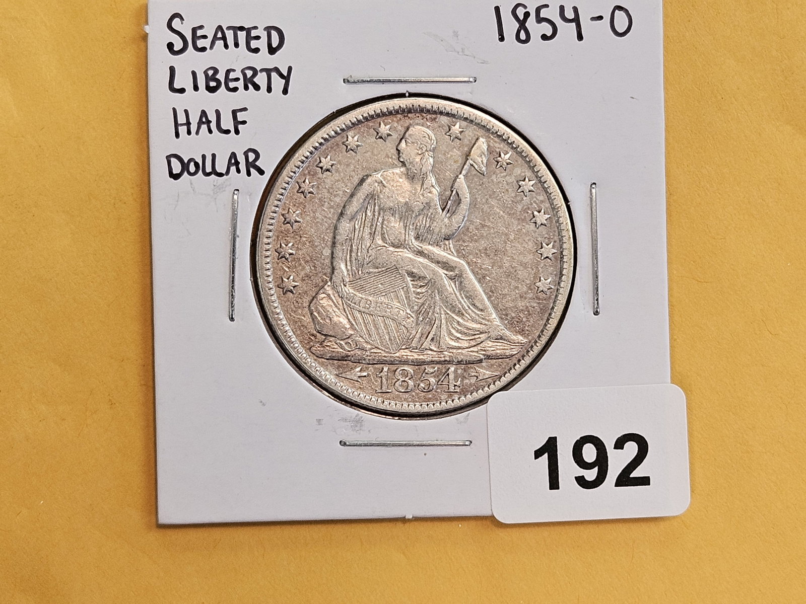 1854-O With Arrows Seated Liberty Half Dollar - 2