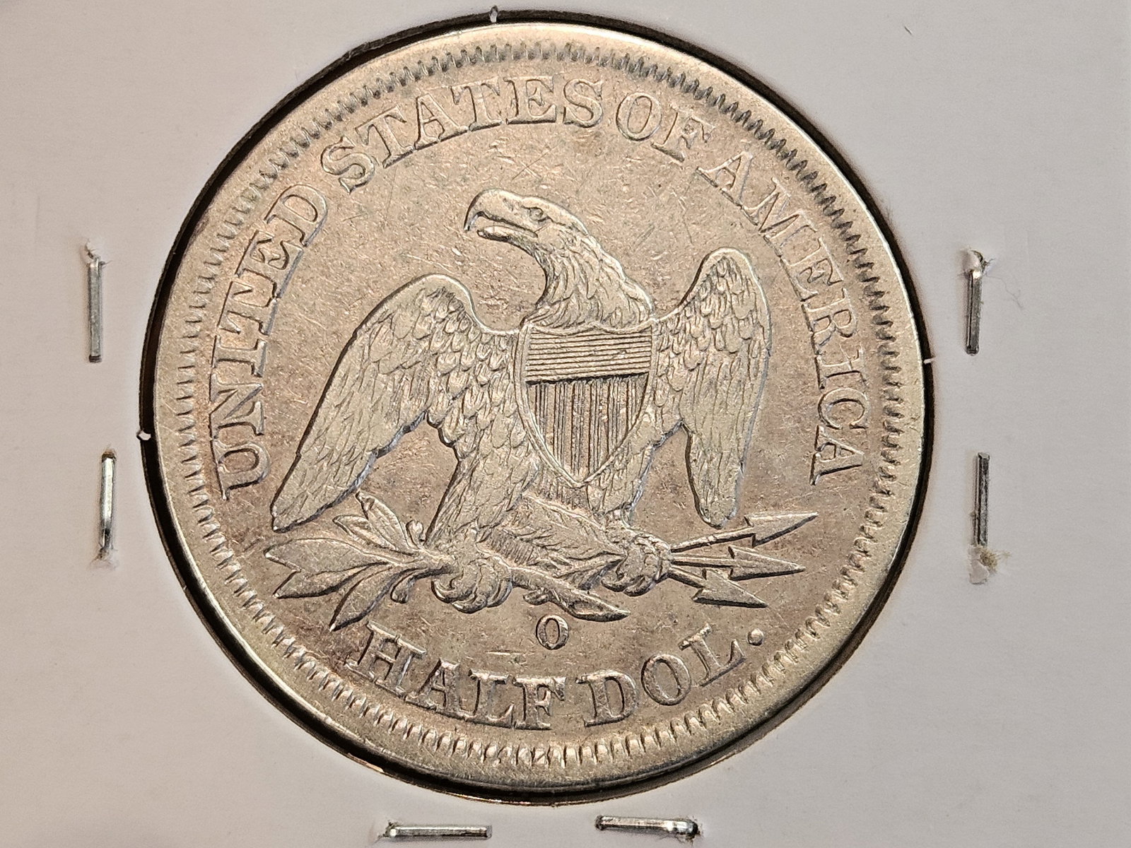 1854-O With Arrows Seated Liberty Half Dollar - 3