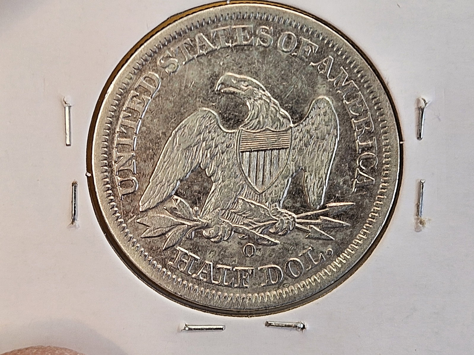 1854-O With Arrows Seated Liberty Half Dollar - 4