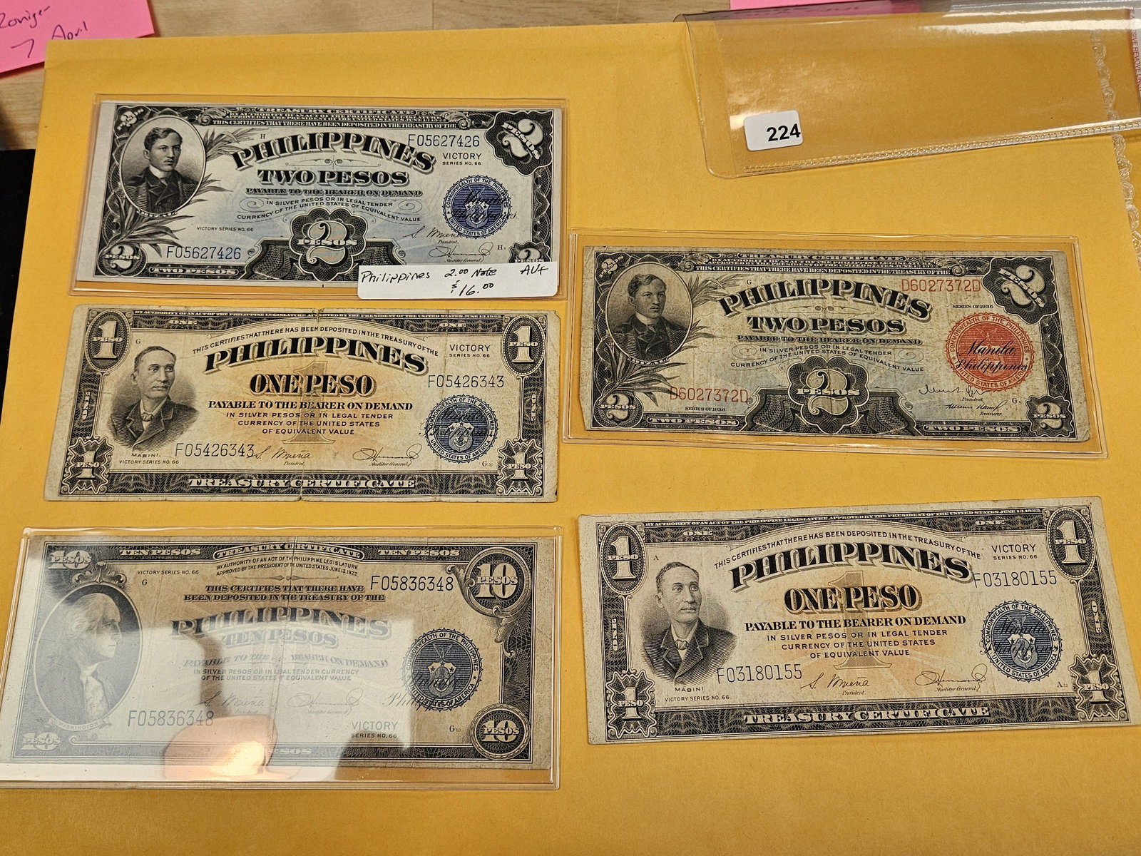 Five mixed notes from the Philippines - 2