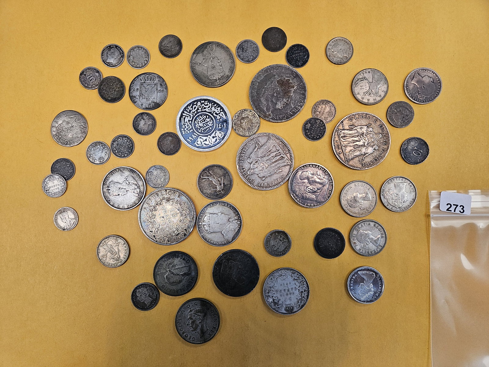 Bag of SILVER World coins (1 of 2)