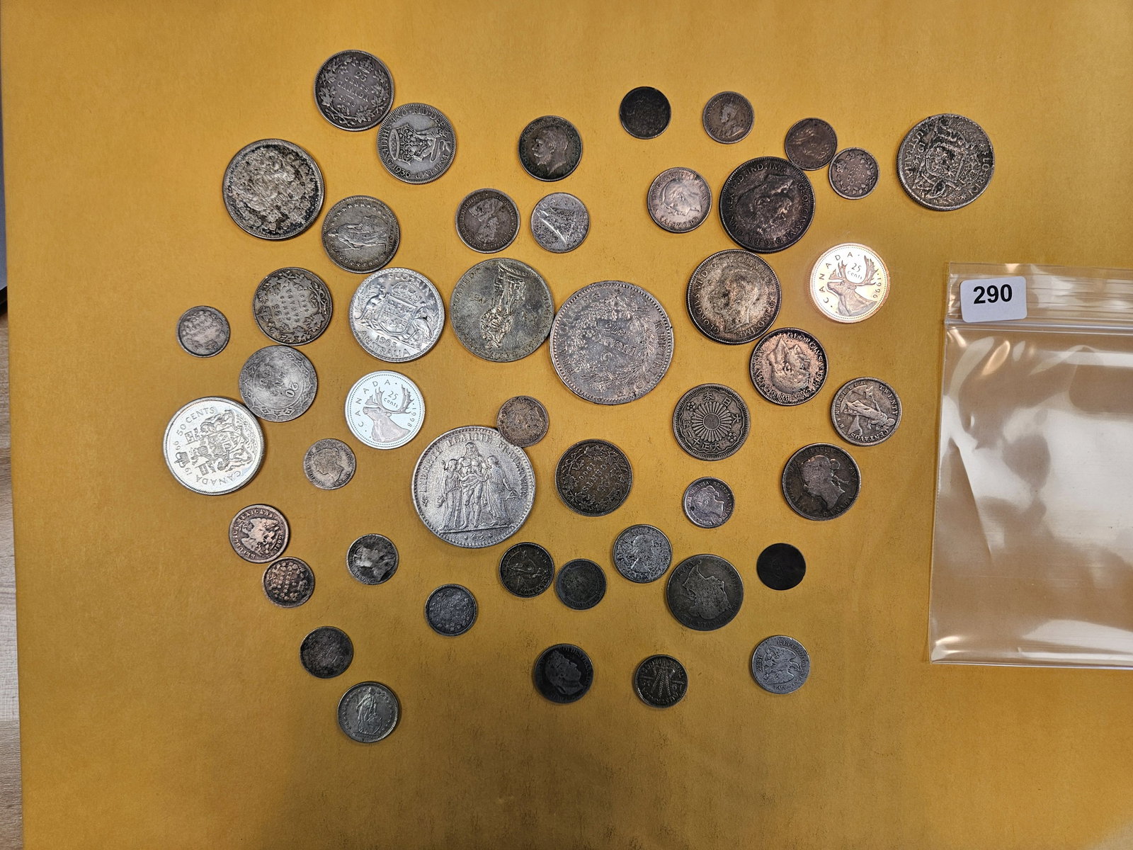 Bag of SILVER World coins (1 of 2)