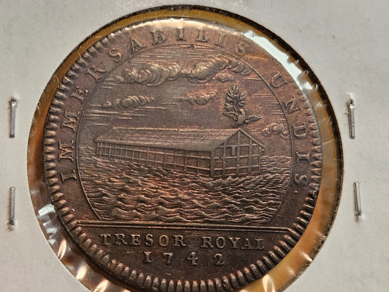 Jeton Louis XV 1742 Trésor royal - 4