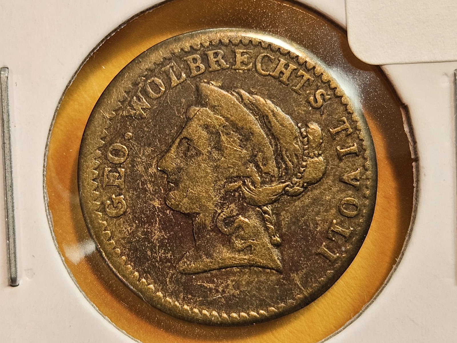 Scarce Civil War era Merchant's Store Card (1 of 3)