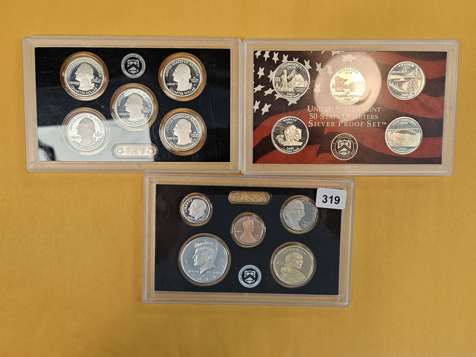 Three SILVER Proof Sets (1 of 3)