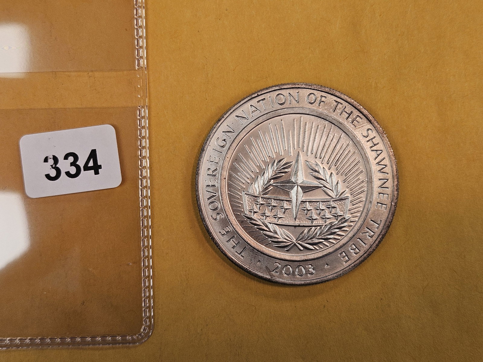 One Troy ounce .999 fine silver art round (1 of 2)