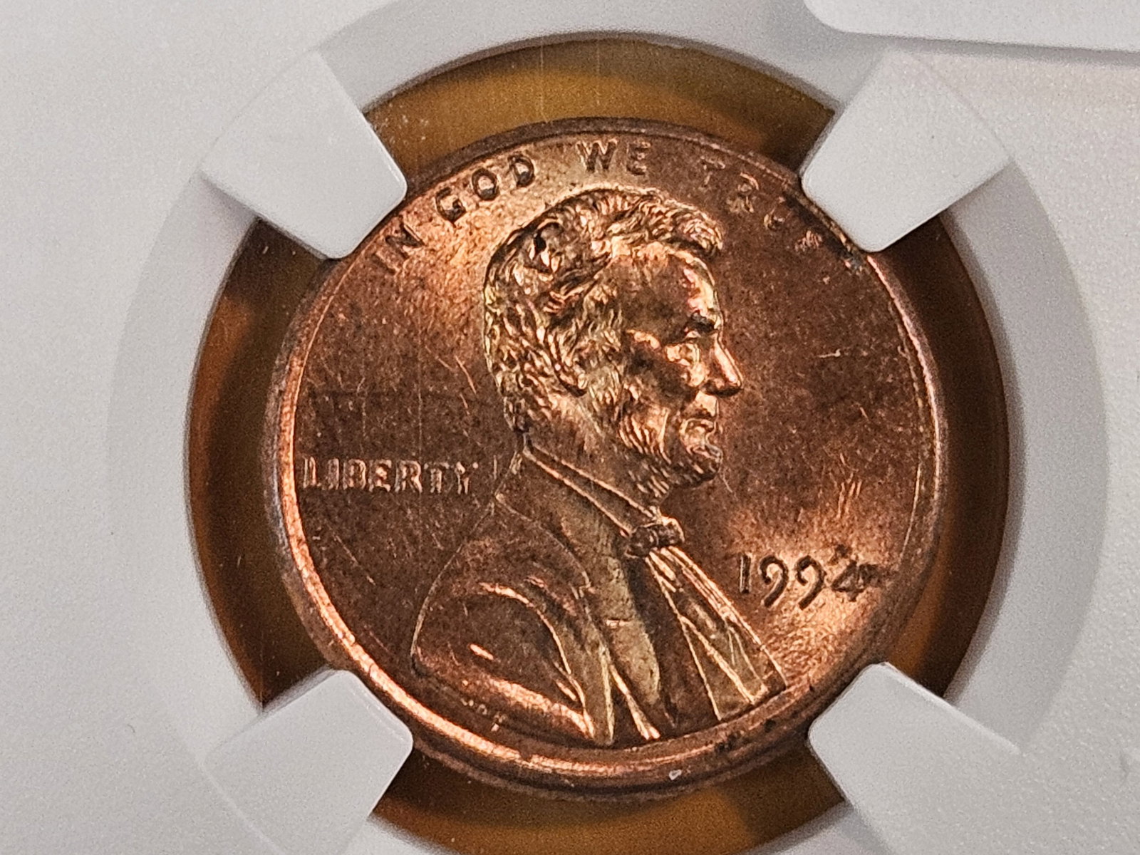 MINT ERROR! NGC 1994 Lincoln Cent in Brilliant Uncirculated: Broadstruck
