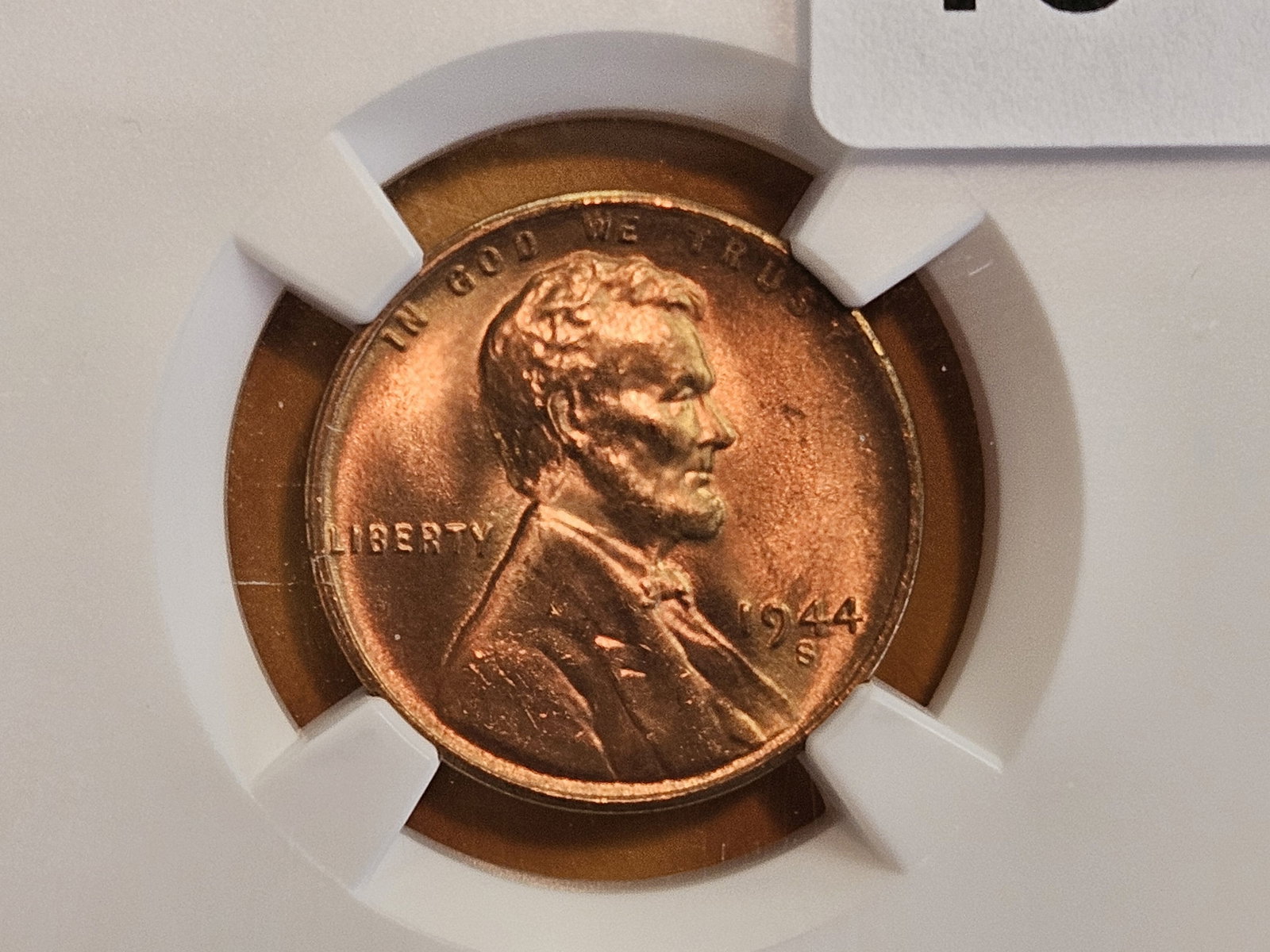 GEM! NGC 1944-S Wheat cent in Mint State 66 RED (1 of 4)