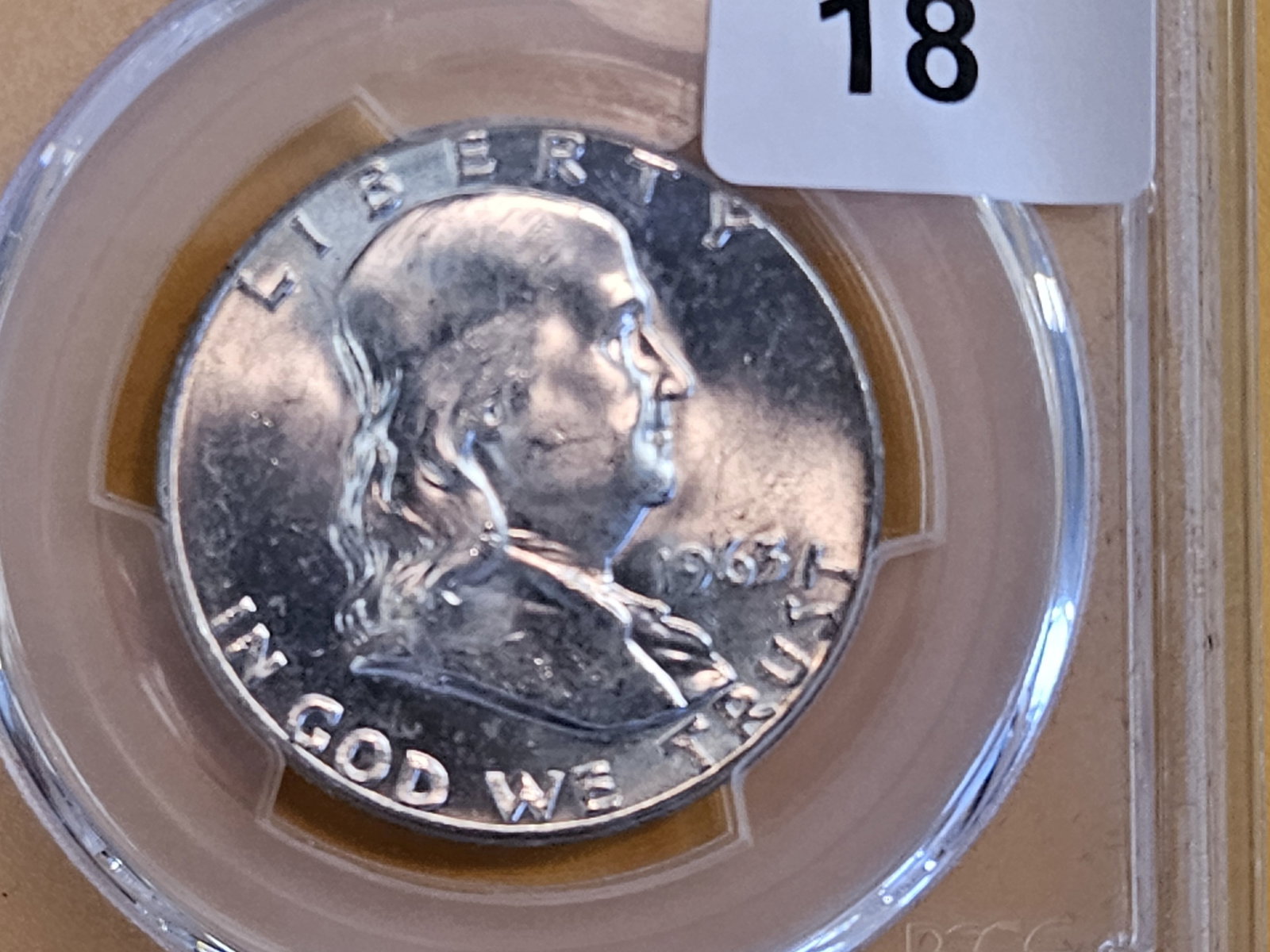 GEM! PCGS 1953 Franklin Silver half Dollar in Mint State 65 (1 of 4)