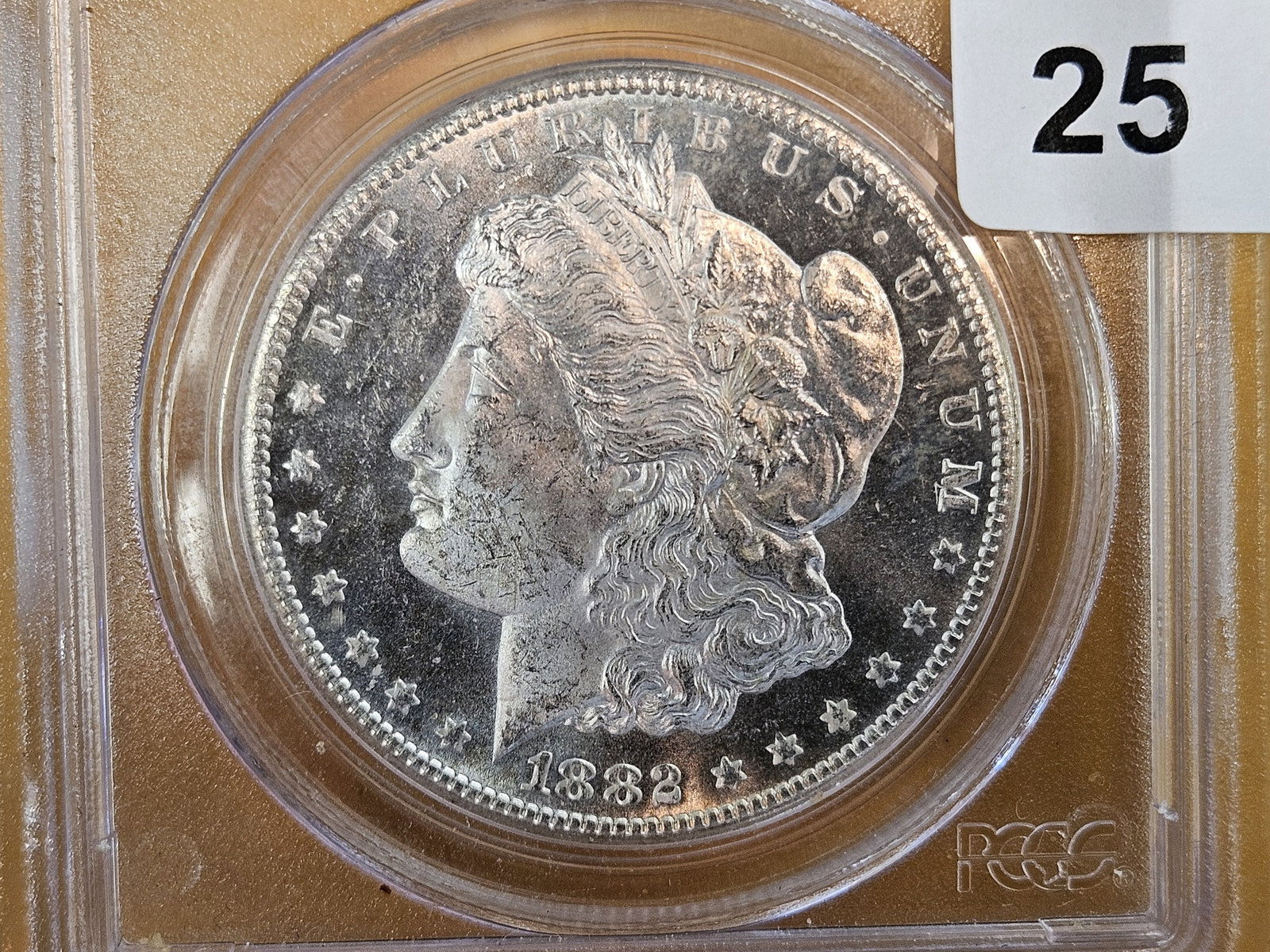 ** KEY DATE ** PCGS 1882-CC Morgan Dollar in Mint State 63 PROOFLIKE (1 of 10)