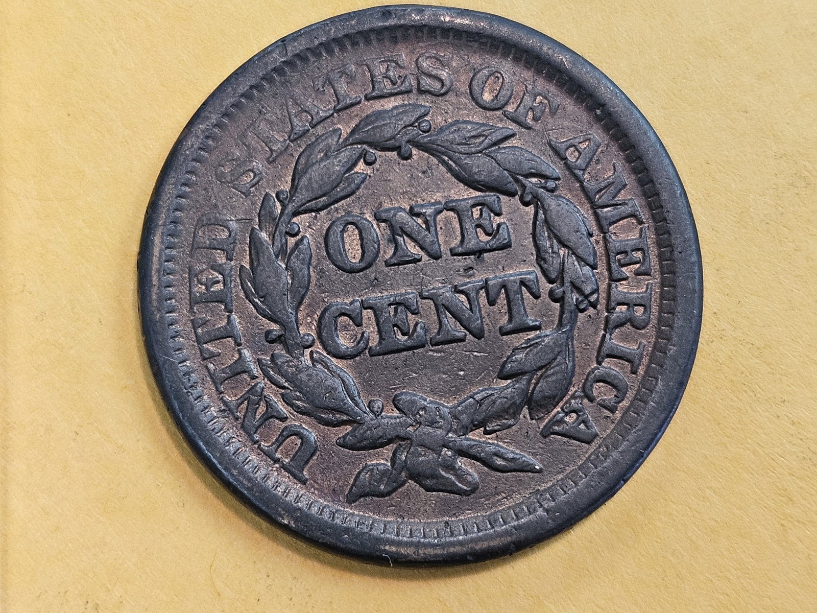 1855 Braided Hair Large Cent in Fine - 4