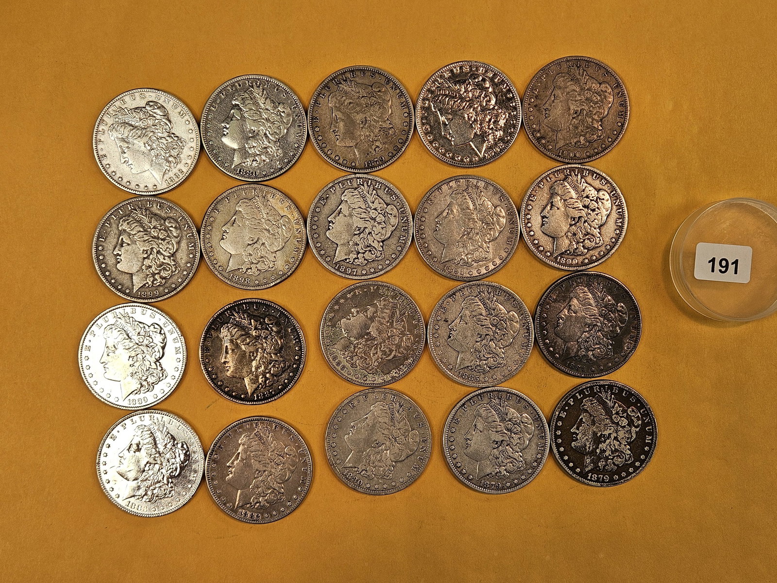 ** FULL ROLL ** Twenty Morgan Silver Dollars (1 of 6)