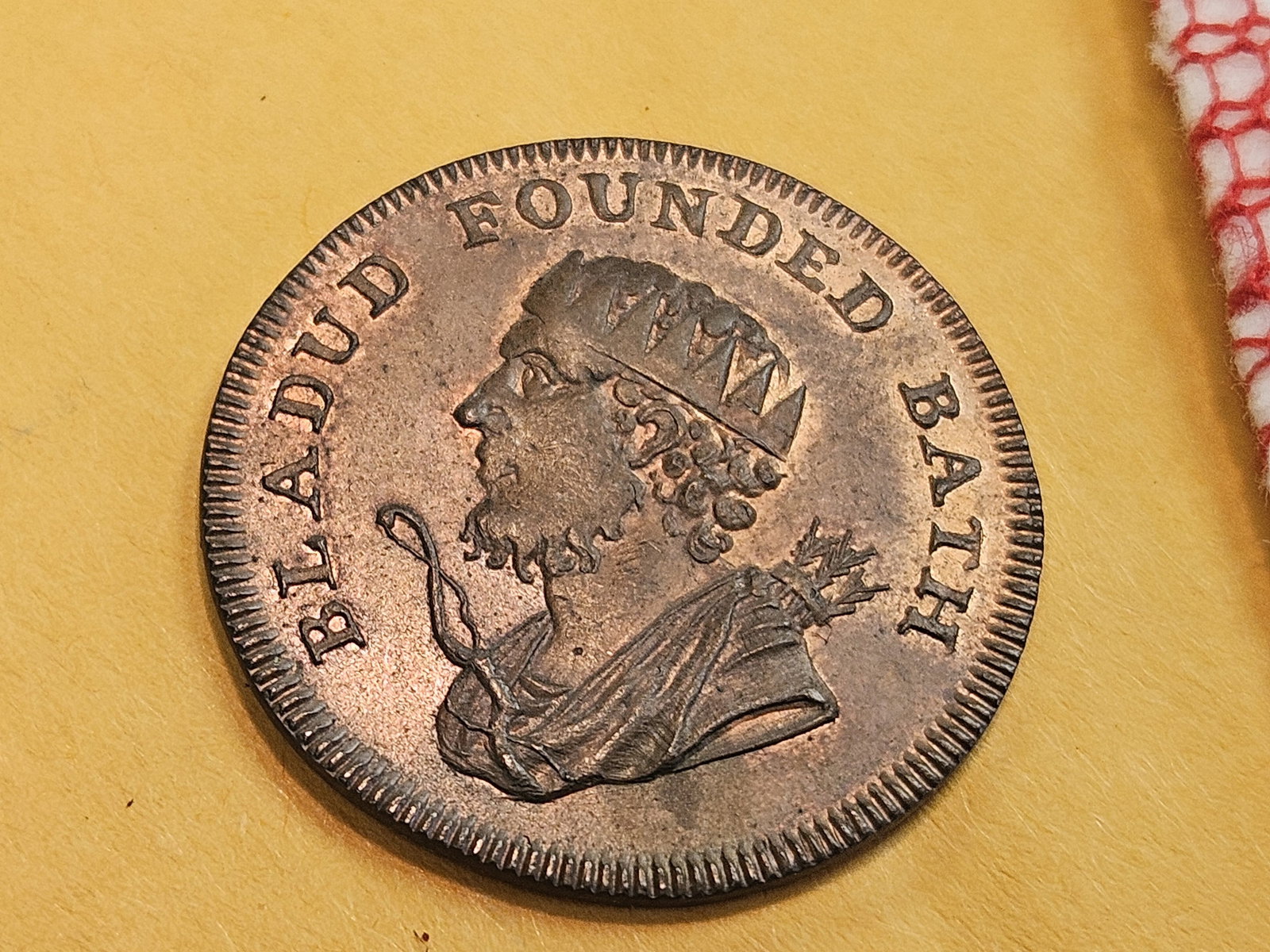 CONDER! * Very Choice Brilliant Uncirculated copper half-penny token - 3