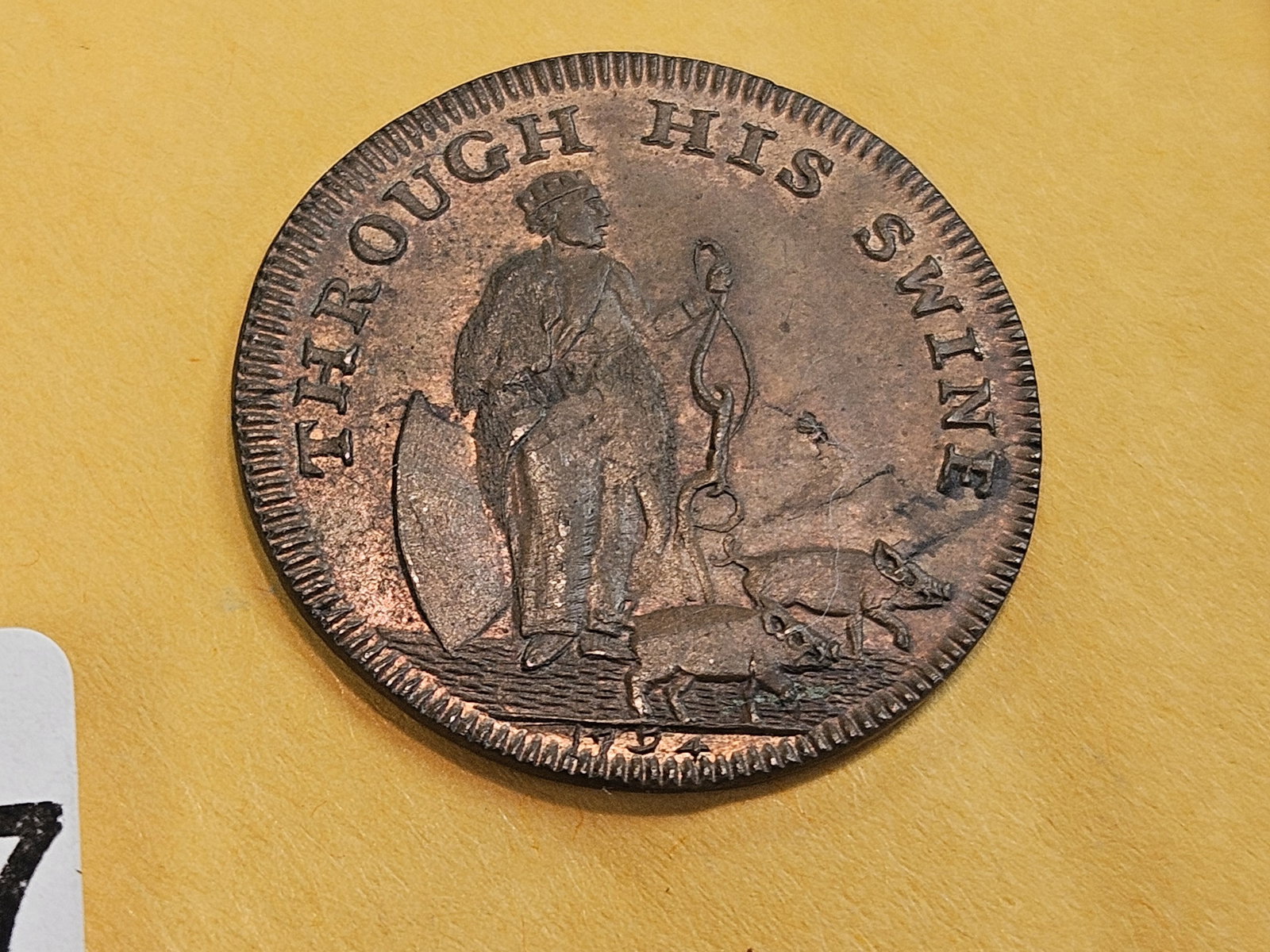 CONDER! * Very Choice Brilliant Uncirculated copper half-penny token - 6