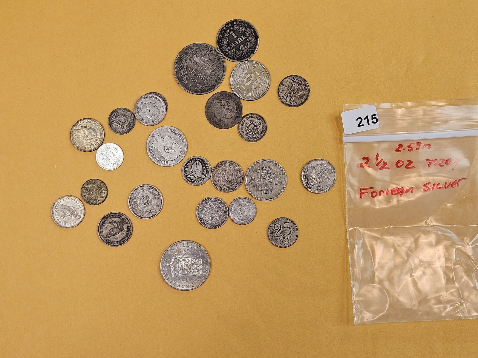 Bag of silver World Coins (1 of 2)
